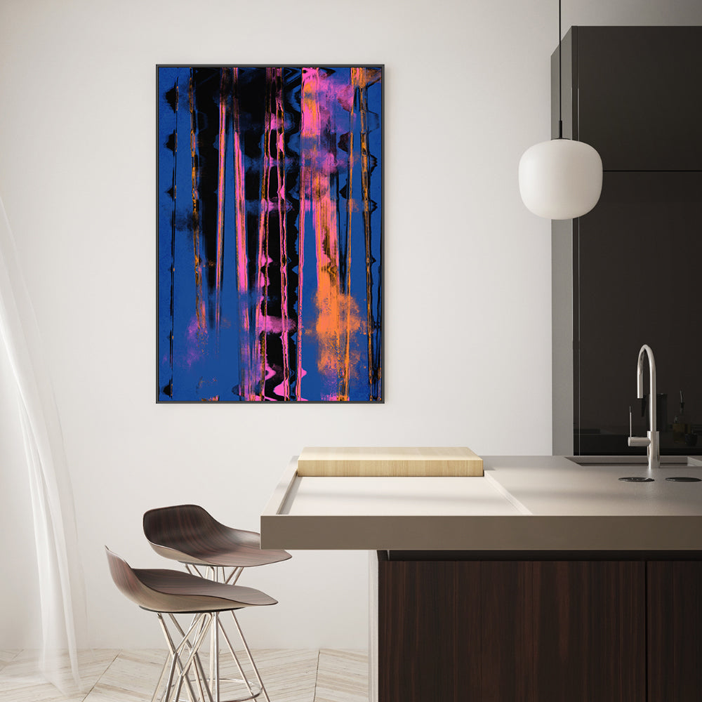 wall-art-print-canvas-poster-framed-Time Machine, Blue Version , By Treechild-GIOIA-WALL-ART