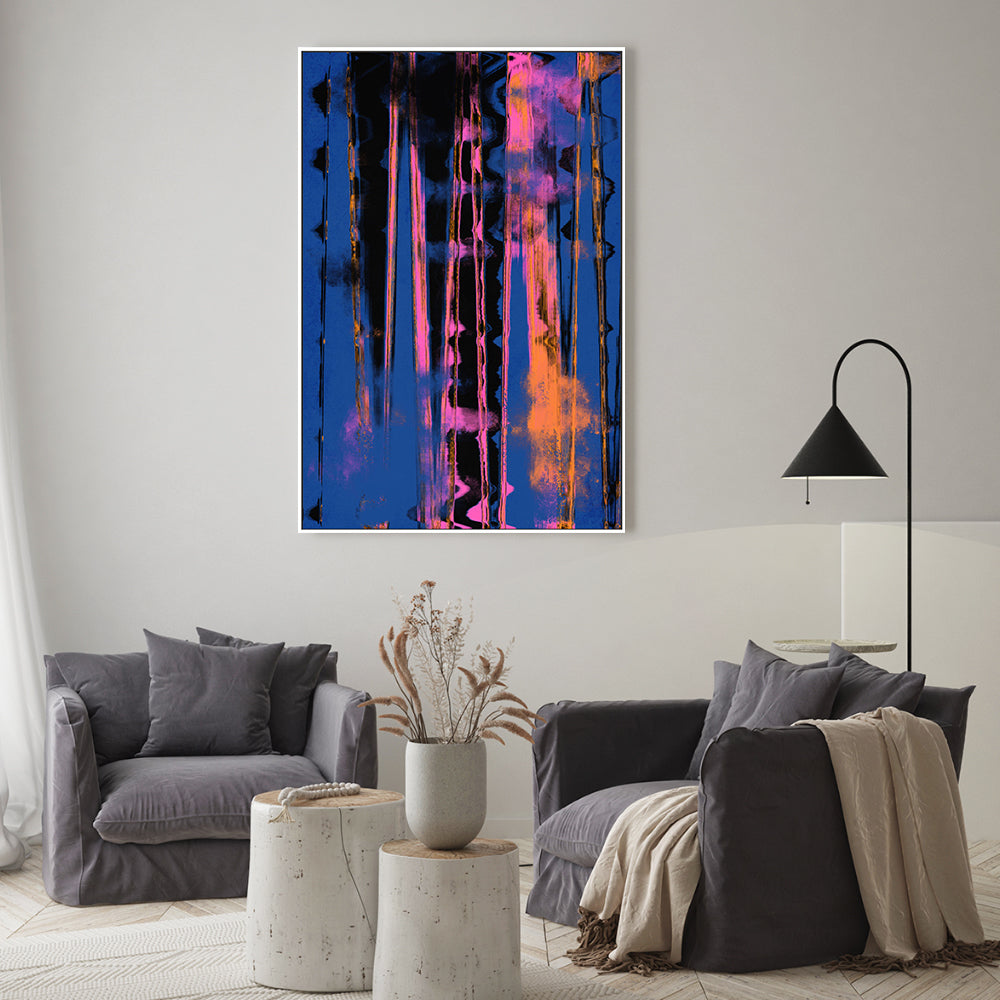 wall-art-print-canvas-poster-framed-Time Machine, Blue Version , By Treechild-GIOIA-WALL-ART