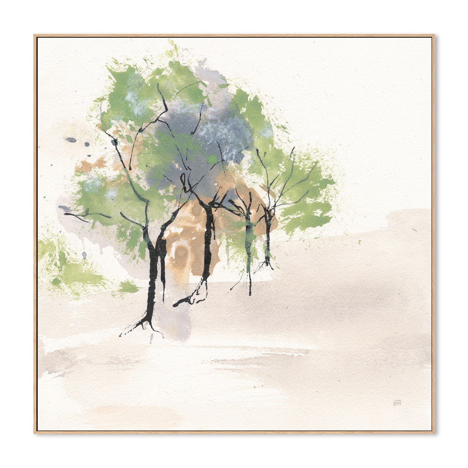 wall-art-print-canvas-poster-framed-Tinted Treescape, Style A , By Chris Paschke-4