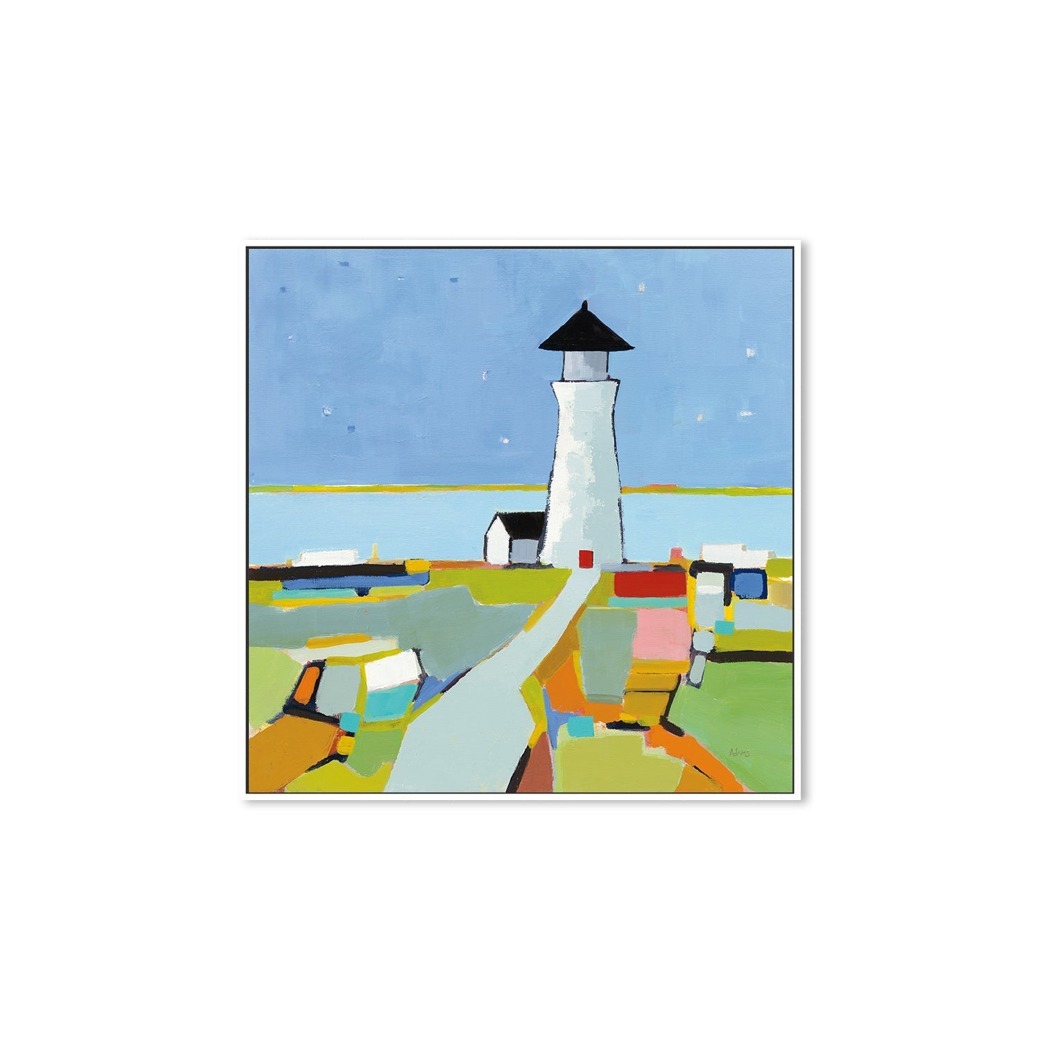 wall-art-print-canvas-poster-framed-To the Lighthouse , By Phyllis Adams-5