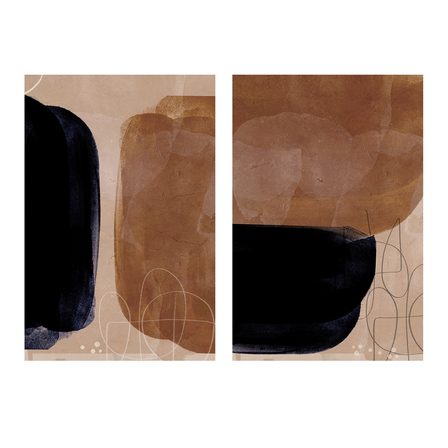 wall-art-print-canvas-poster-framed-Tota, Style A & B, Set Of 2 , By Aoibhne Hogan-1