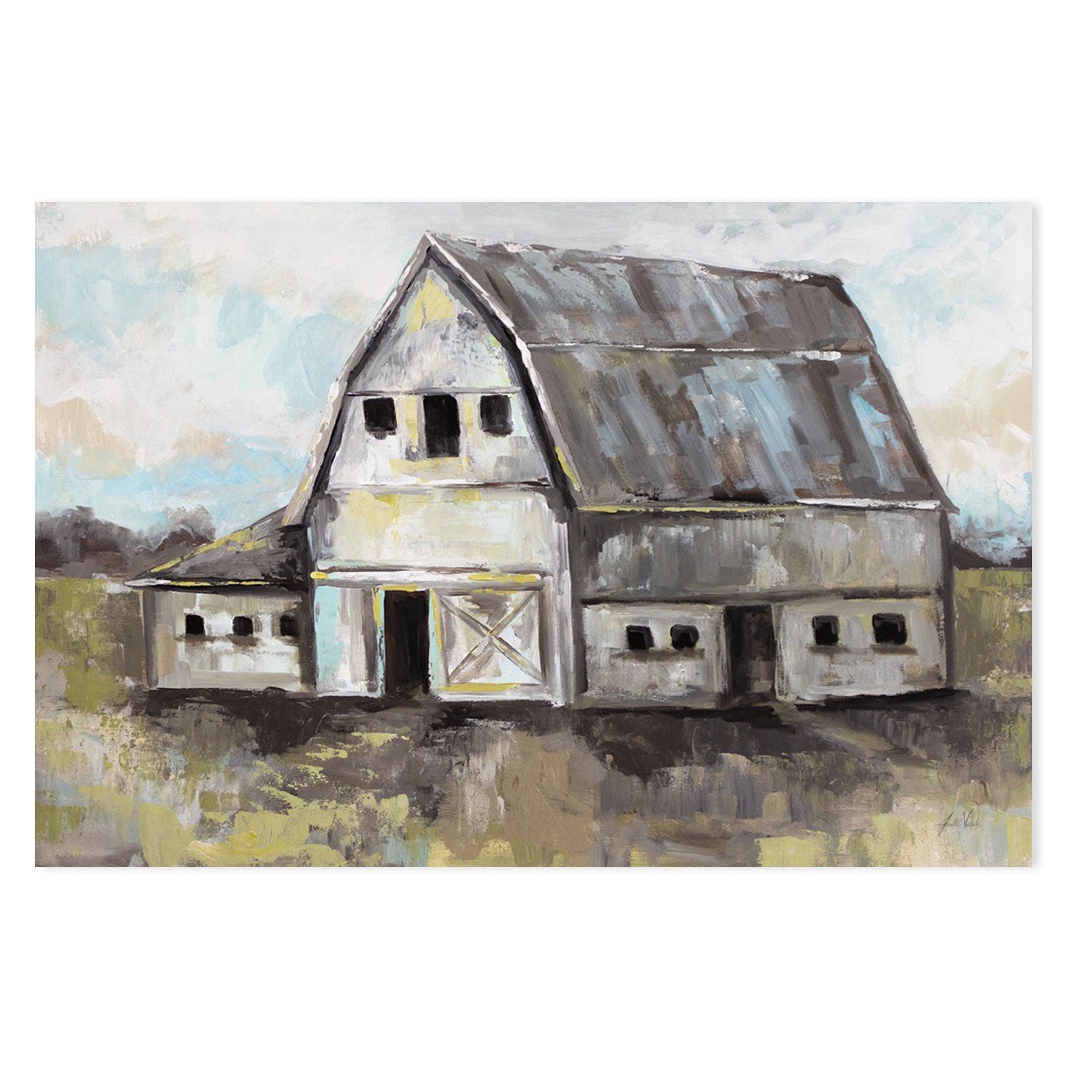 wall-art-print-canvas-poster-framed-Tranquil Barn-by-Jeanette Vertentes-Gioia Wall Art