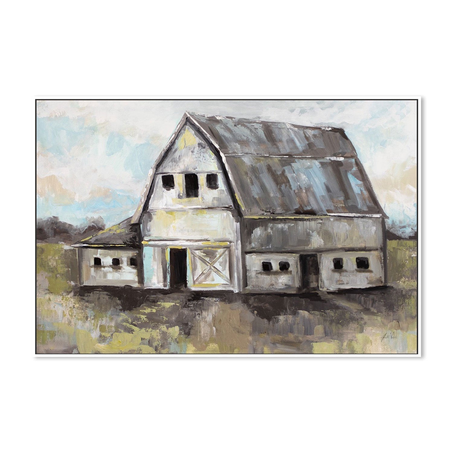 wall-art-print-canvas-poster-framed-Tranquil Barn-by-Jeanette Vertentes-Gioia Wall Art