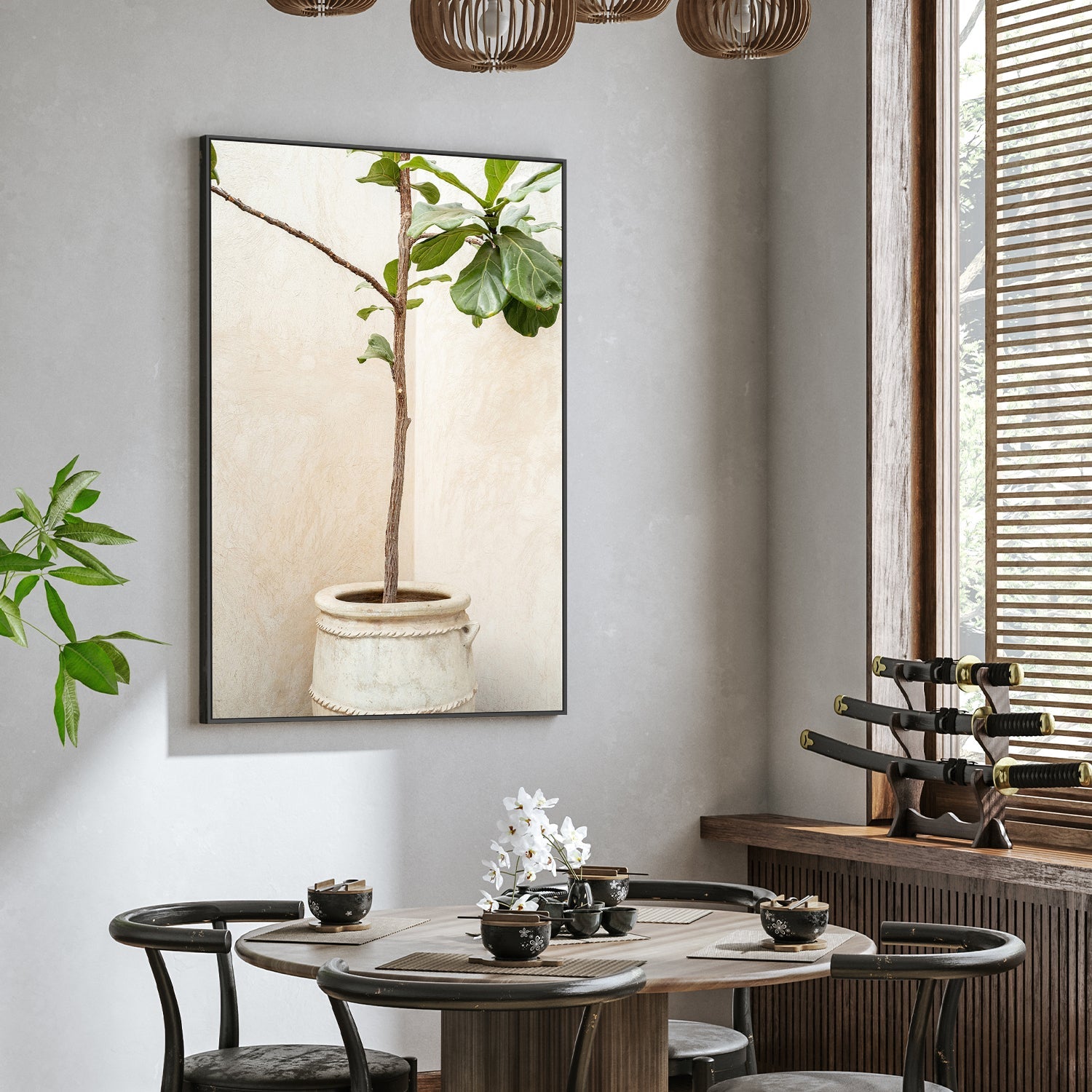 wall-art-print-canvas-poster-framed-Tree In a Pot-2