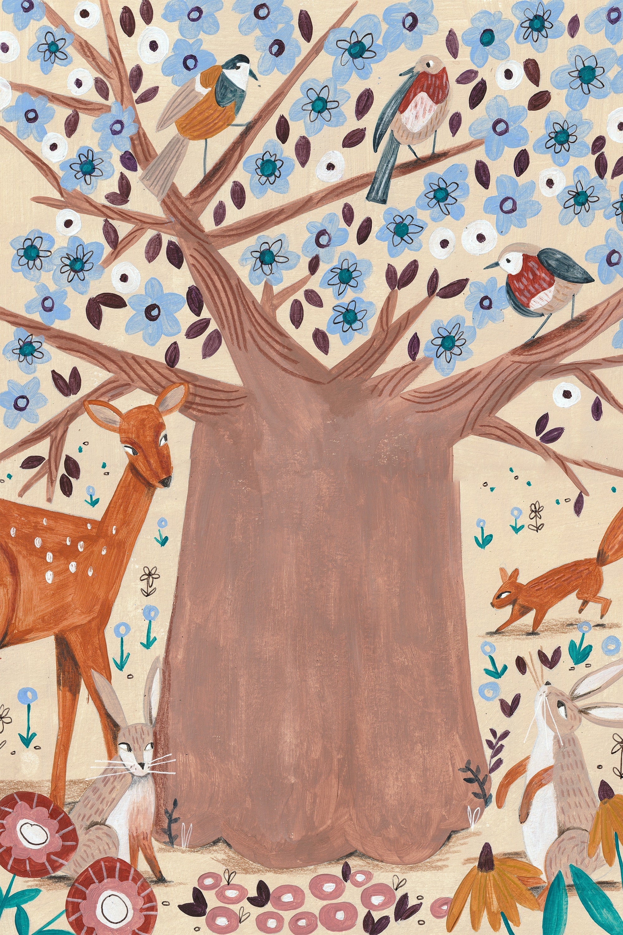 wall-art-print-canvas-poster-framed-Tree of life-1