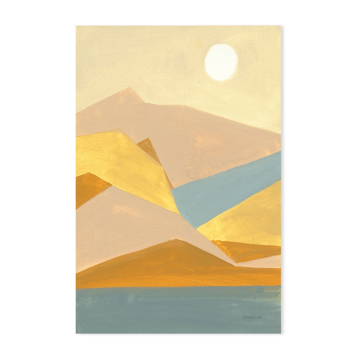 wall-art-print-canvas-poster-framed-Triangle Mountains , By Danhui Nai-GIOIA-WALL-ART