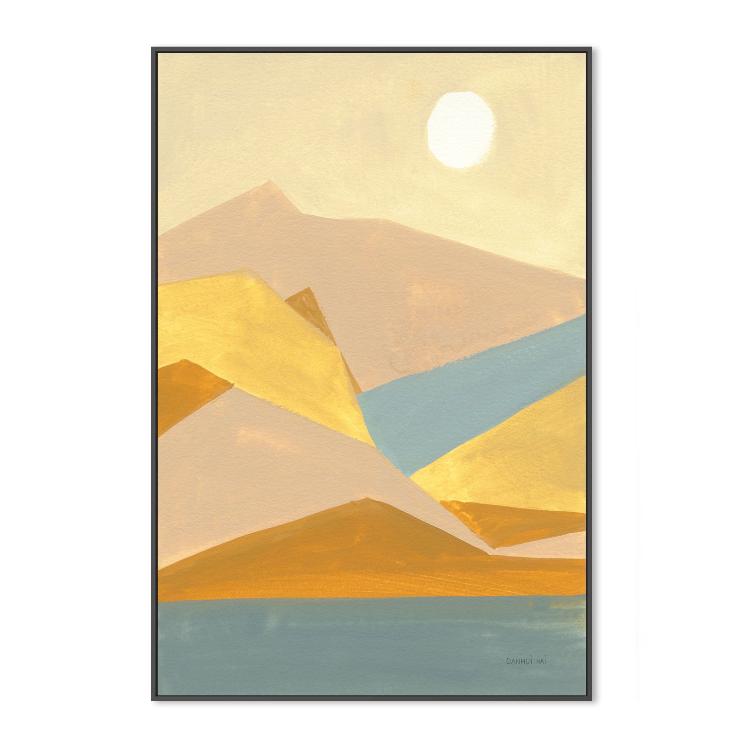 wall-art-print-canvas-poster-framed-Triangle Mountains , By Danhui Nai-GIOIA-WALL-ART