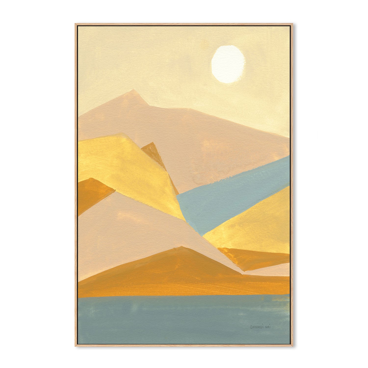 wall-art-print-canvas-poster-framed-Triangle Mountains , By Danhui Nai-GIOIA-WALL-ART
