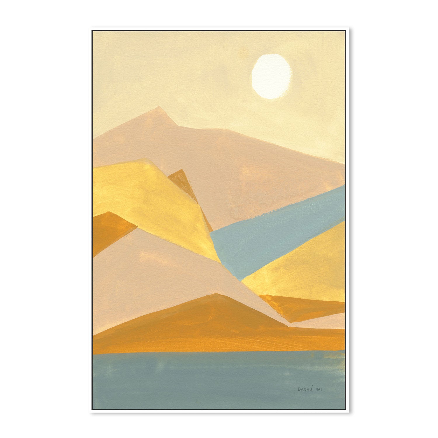 wall-art-print-canvas-poster-framed-Triangle Mountains , By Danhui Nai-GIOIA-WALL-ART