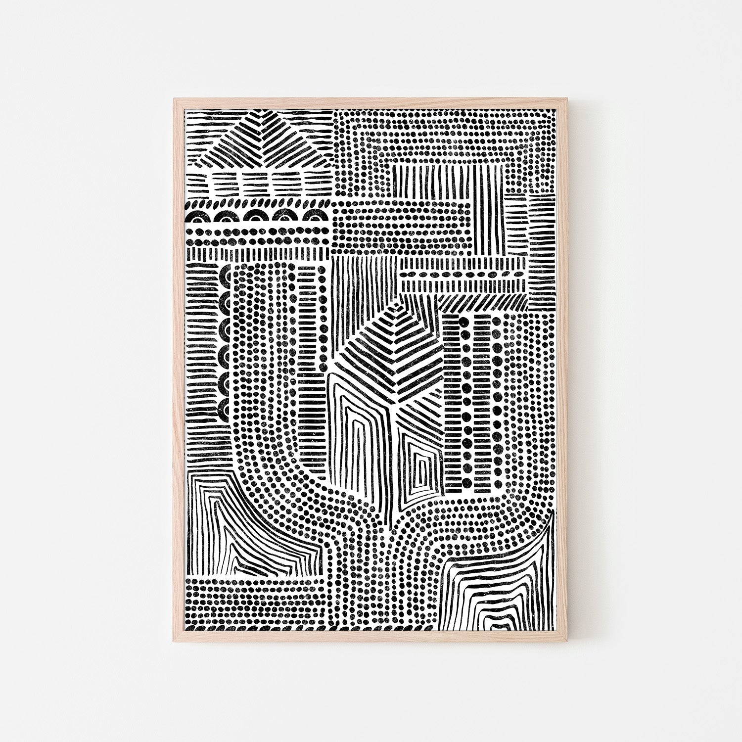 wall-art-print-canvas-poster-framed-Tribal Abstract, Style A-6