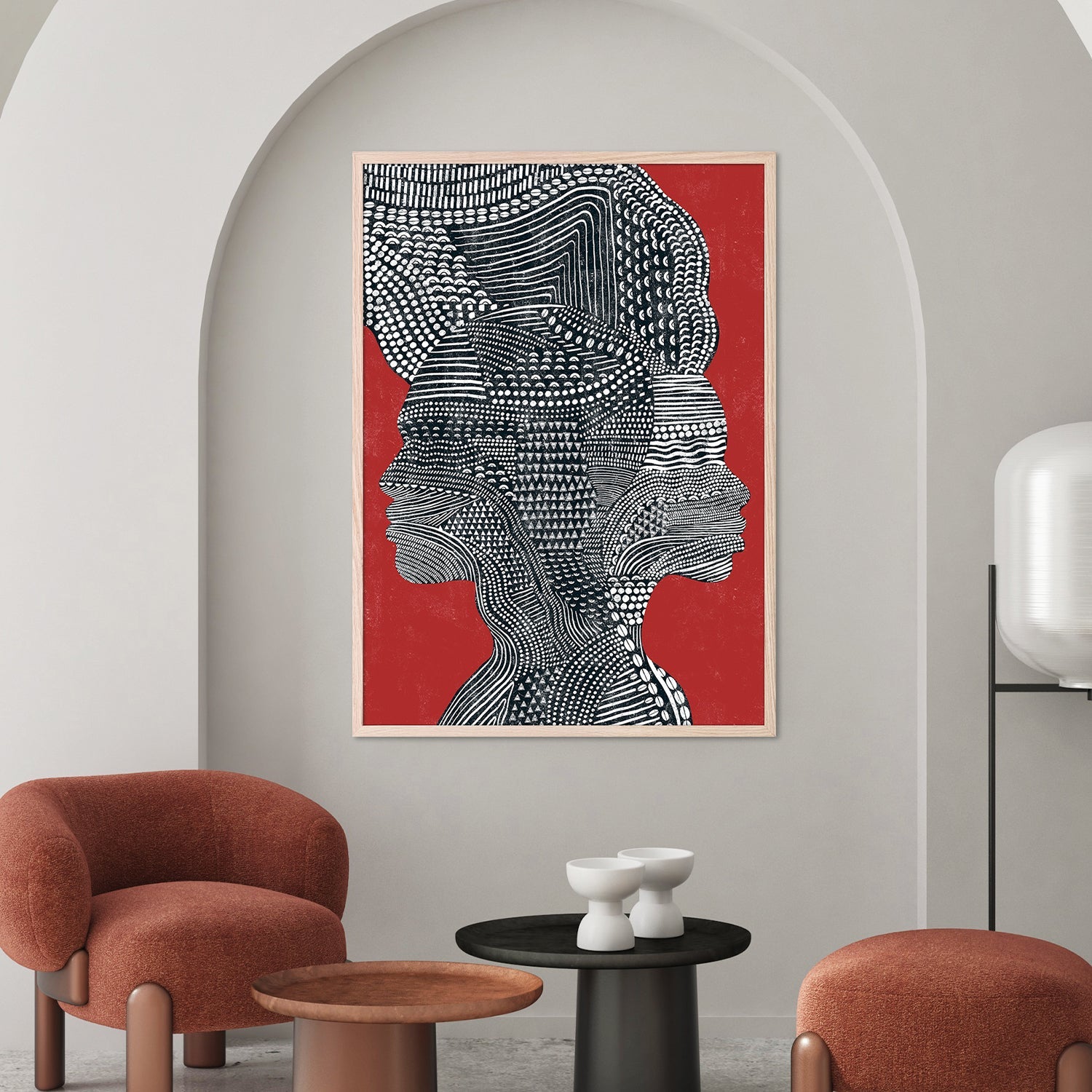 wall-art-print-canvas-poster-framed-Tribal Couple-2