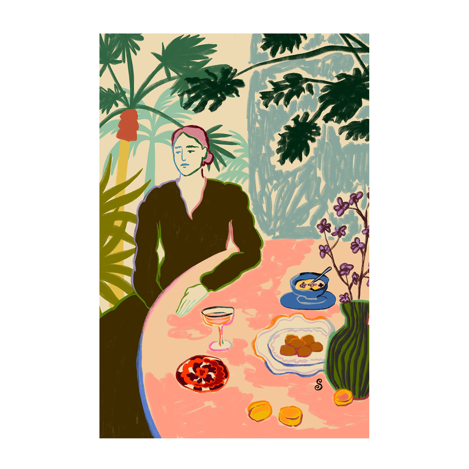 wall-art-print-canvas-poster-framed-Tropical Bunch , By Sandra Poliakov-1
