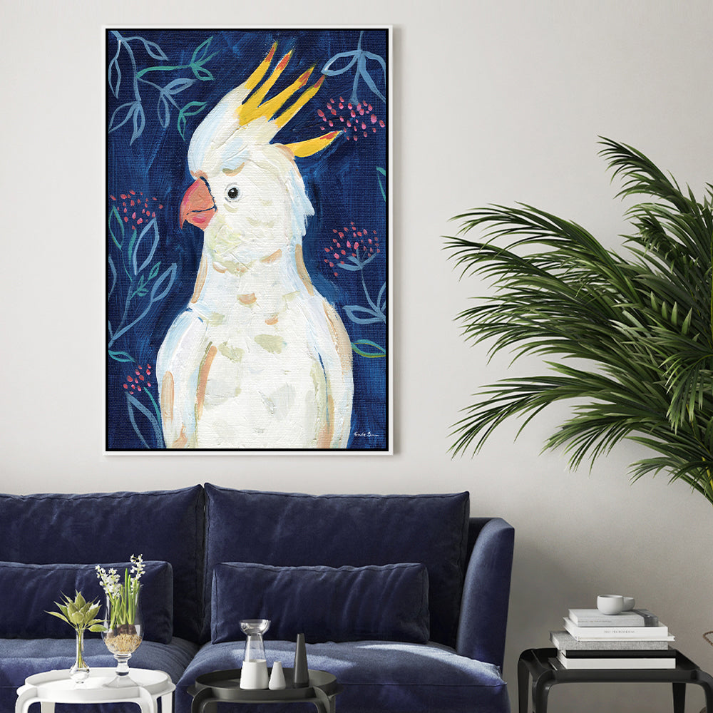 wall-art-print-canvas-poster-framed-Tropical Cockatoo , By Farida Zaman-GIOIA-WALL-ART
