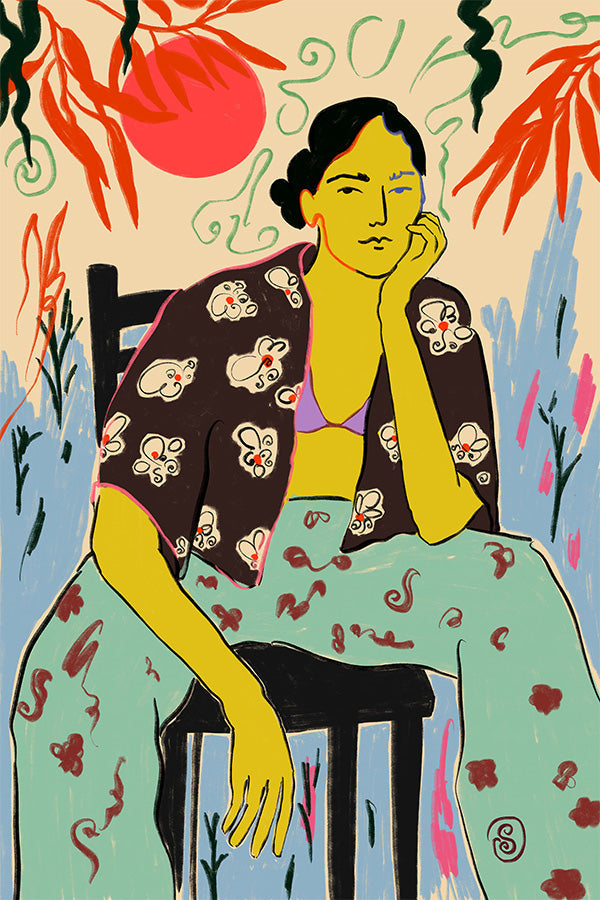 wall-art-print-canvas-poster-framed-Tropical Daydream-1