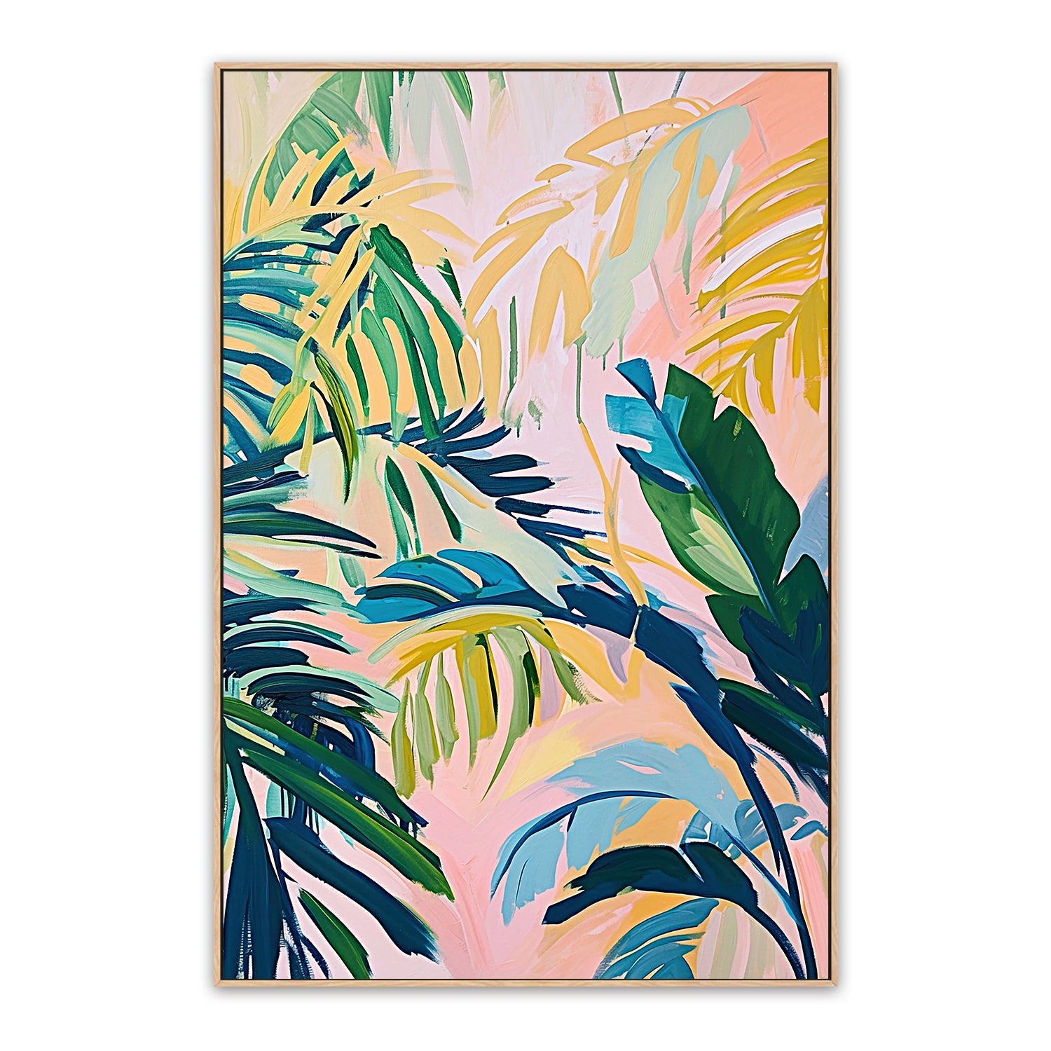 wall-art-print-canvas-poster-framed-Tropical Leaf Impressions , By Accent Art Studio , By Accent Art Studio-4