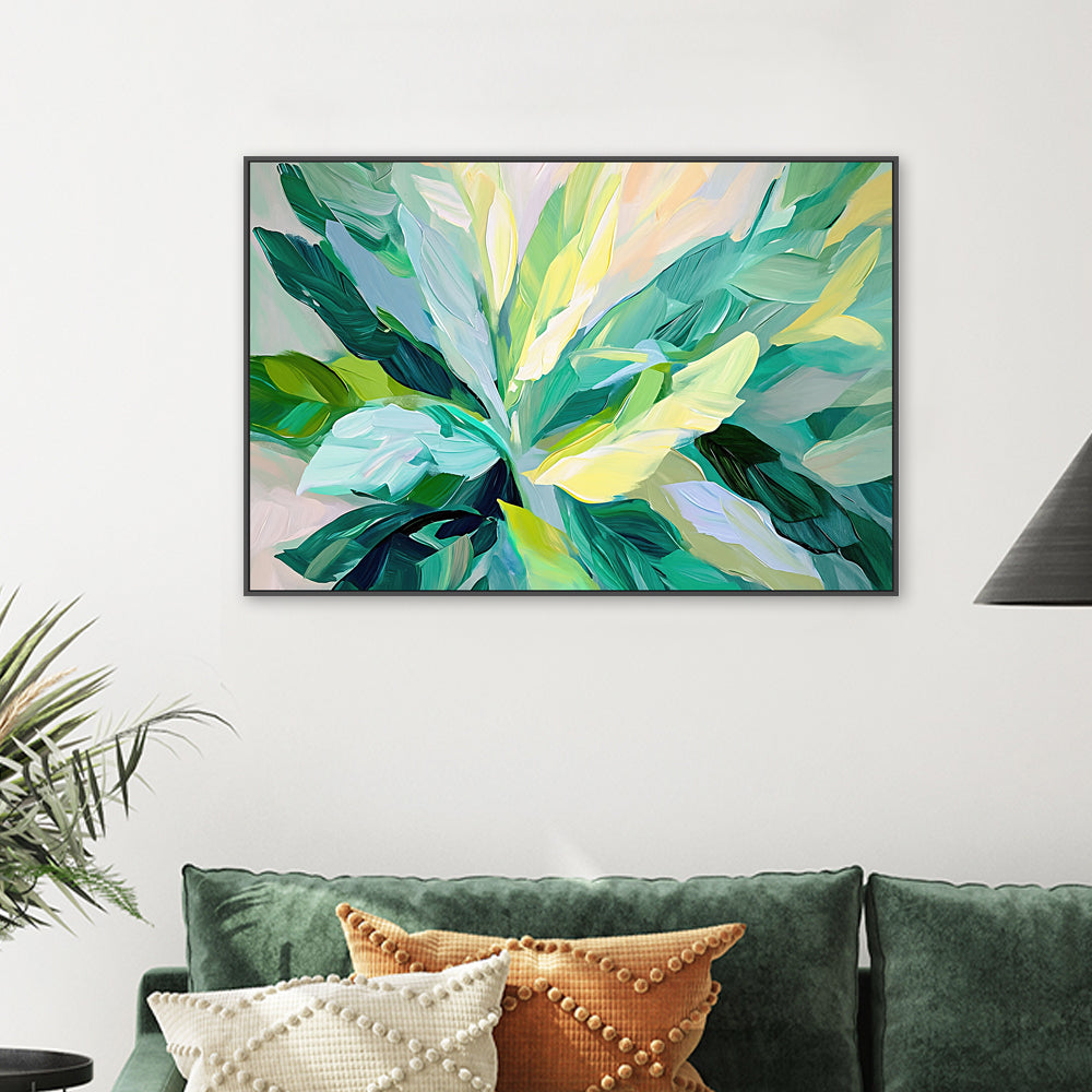 wall-art-print-canvas-poster-framed-Tropical Leaves , Style A, By Accent Art Studio , By Accent Art Studio-2