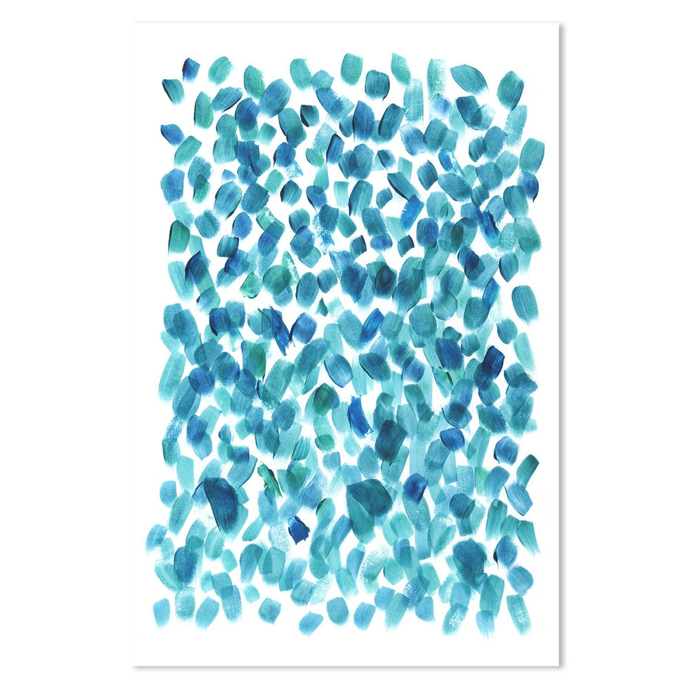 wall-art-print-canvas-poster-framed-Turquoise Downpour-by-Danushka Abeygoda-Gioia Wall Art