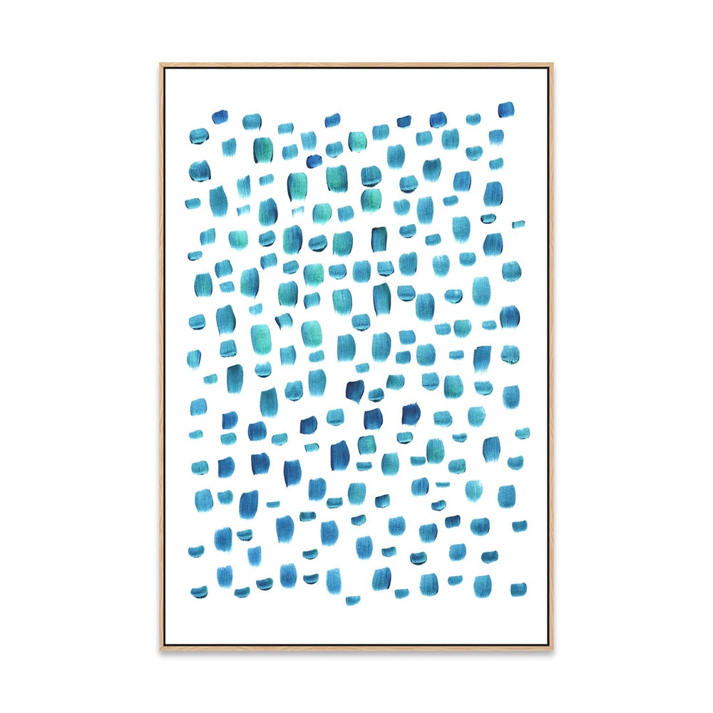 wall-art-print-canvas-poster-framed-Turquoise Sprinkle-by-Danushka Abeygoda-Gioia Wall Art