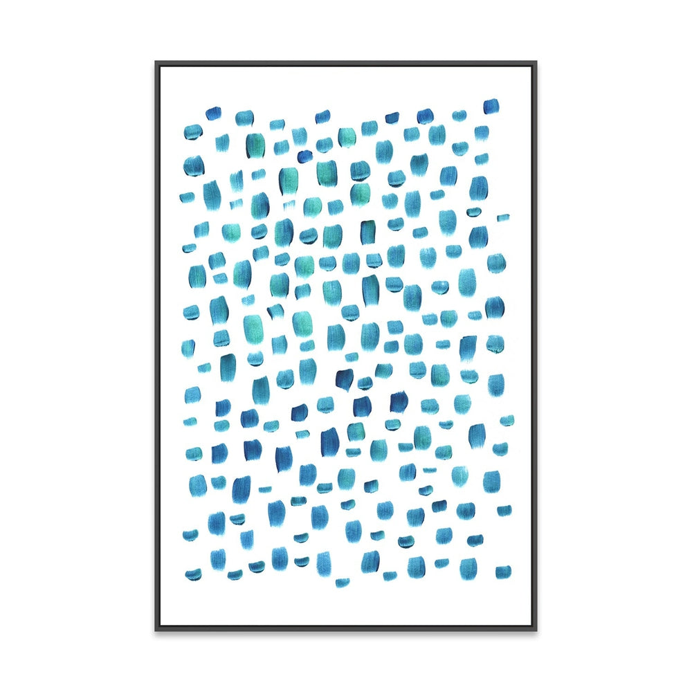 wall-art-print-canvas-poster-framed-Turquoise Sprinkle-by-Danushka Abeygoda-Gioia Wall Art