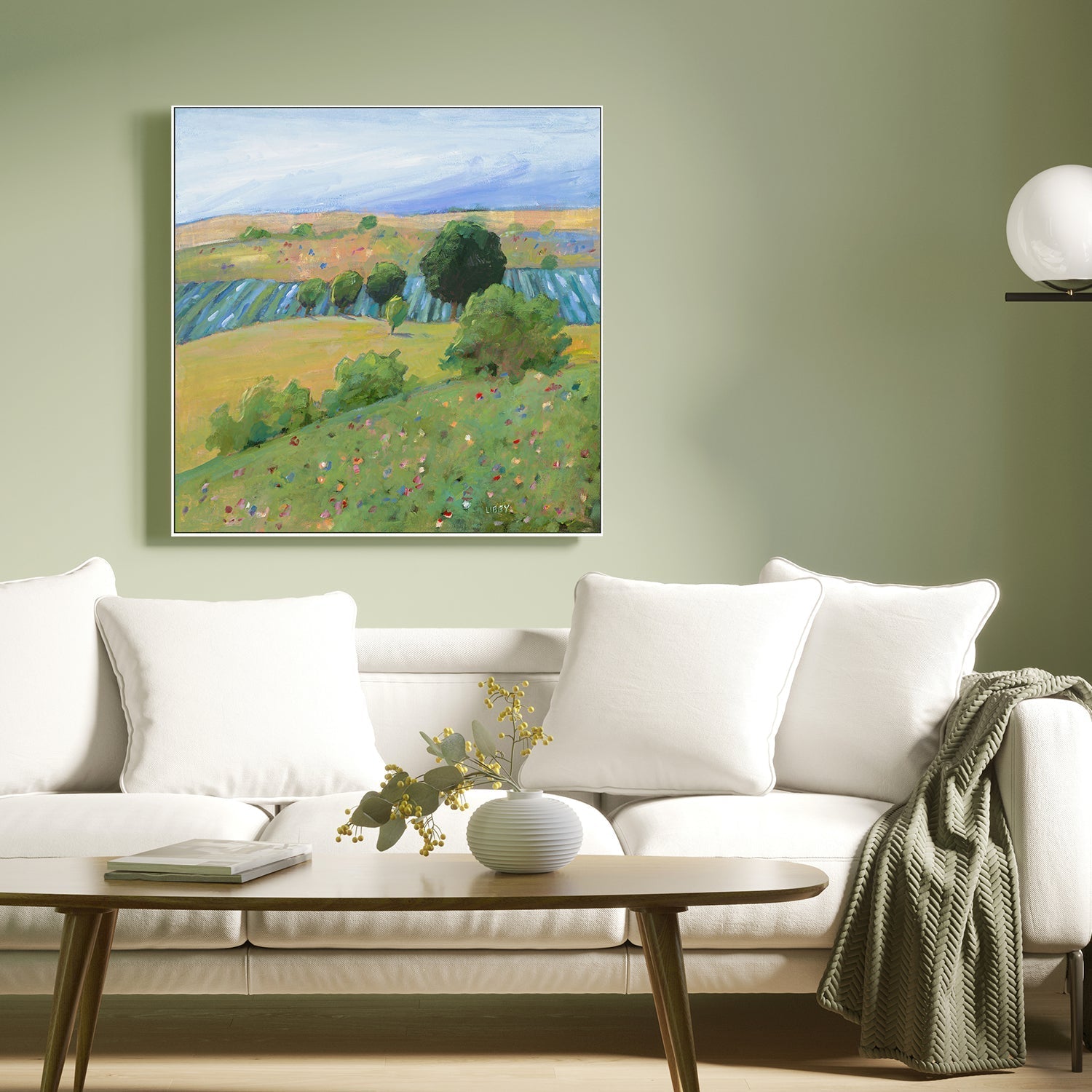 wall-art-print-canvas-poster-framed-Tuscan View , By Libby Anderson-2