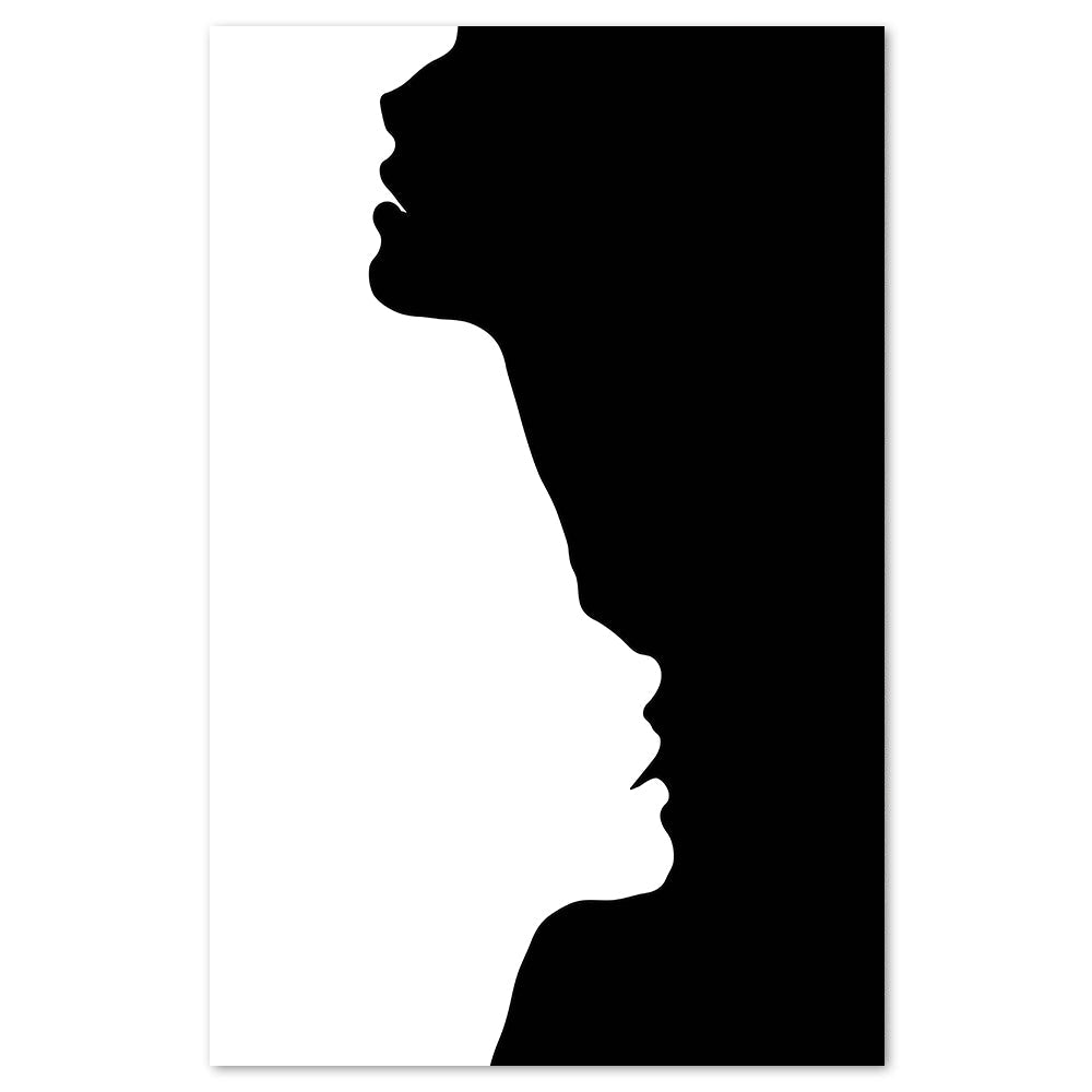 wall-art-print-canvas-poster-framed-Two Faces-by-Roberto Moro Art-Gioia Wall Art