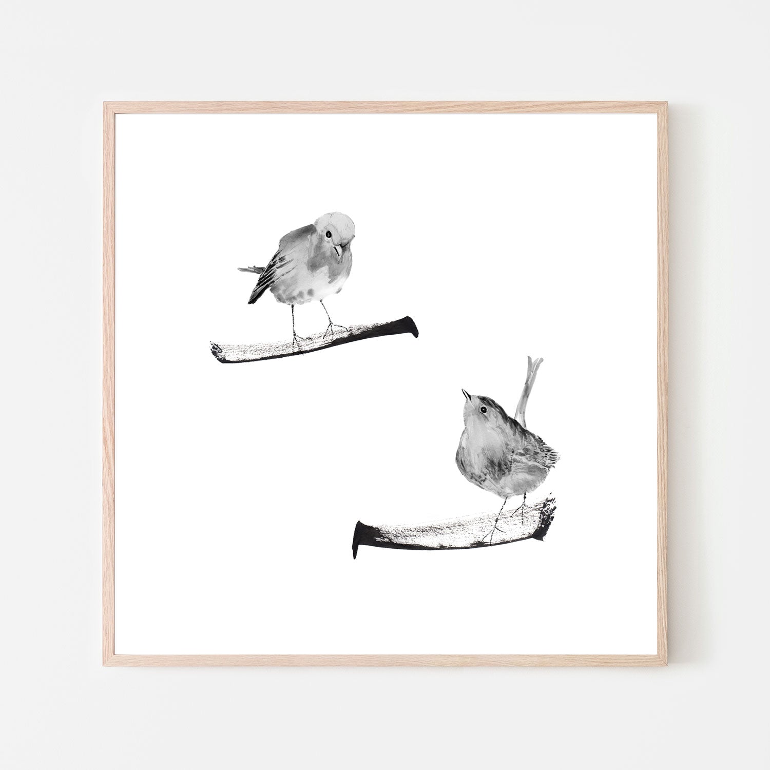 wall-art-print-canvas-poster-framed-Two Robins On Branches , By Danushka Abeygoda-6