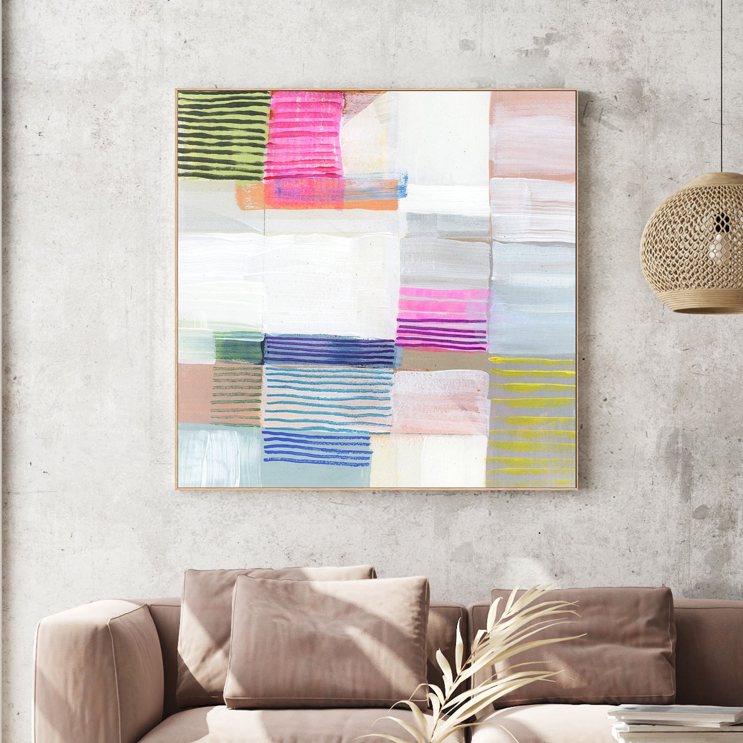 wall-art-print-canvas-poster-framed-Un Desin Abstracte, Style B-2
