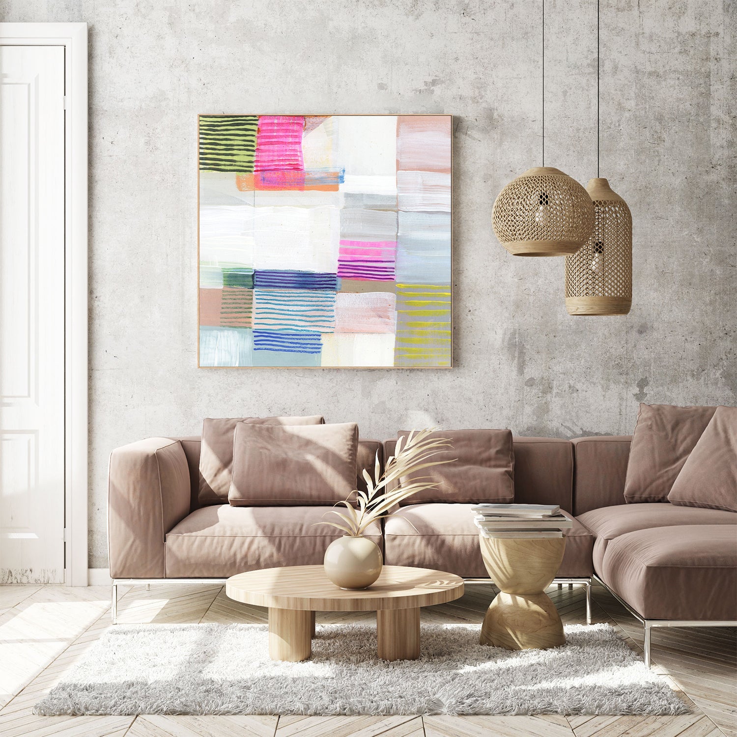 wall-art-print-canvas-poster-framed-Un Desin Abstracte, Style B-7