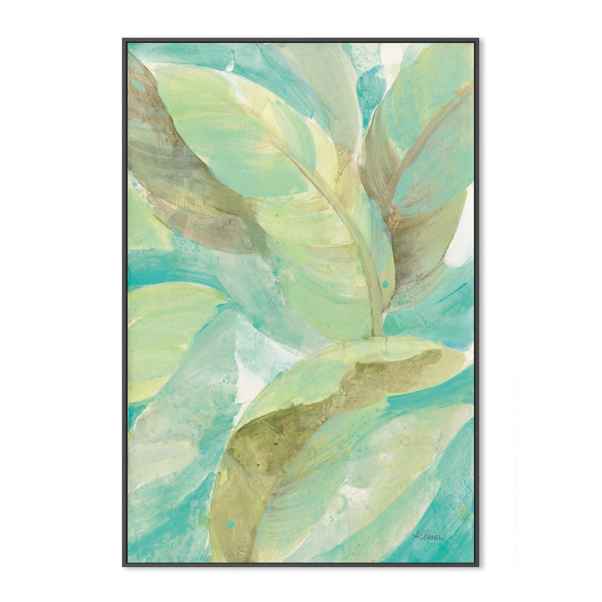 wall-art-print-canvas-poster-framed-Under the Palms, Style B , By Albena Hristova-GIOIA-WALL-ART