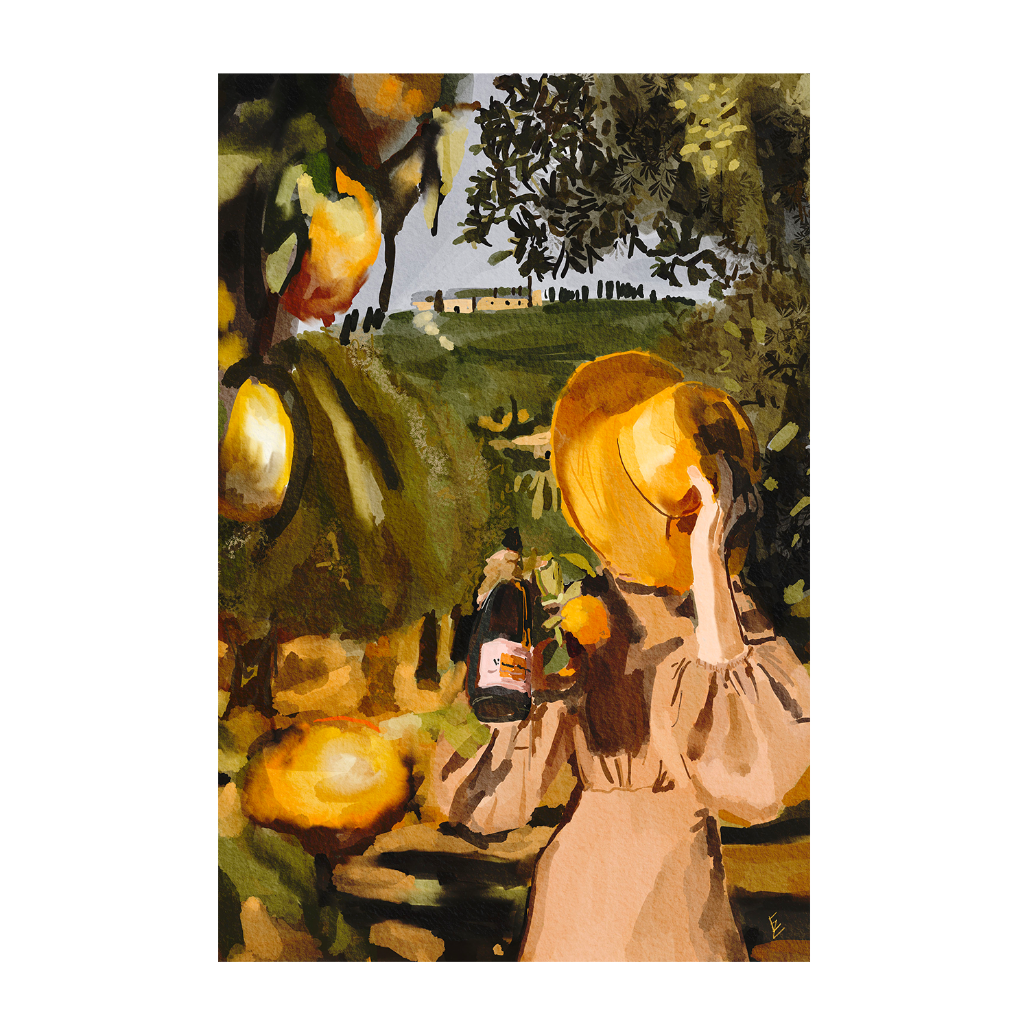 wall-art-print-canvas-poster-framed-Under The Tuscan Sun , By Ekaterina Zagorska-1