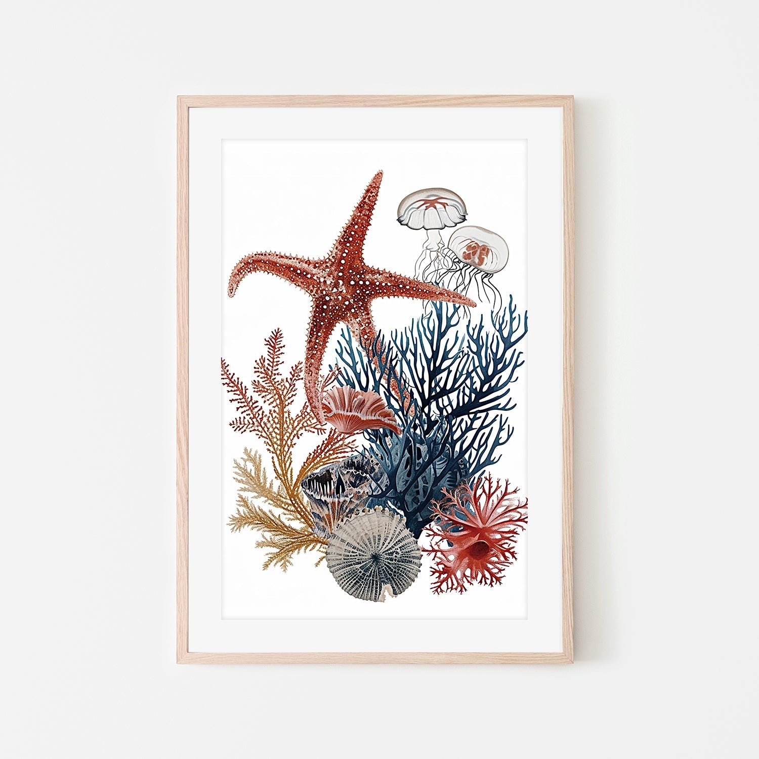 wall-art-print-canvas-poster-framed-Undersea Creatures , Style C , By Accent Art Studio-6