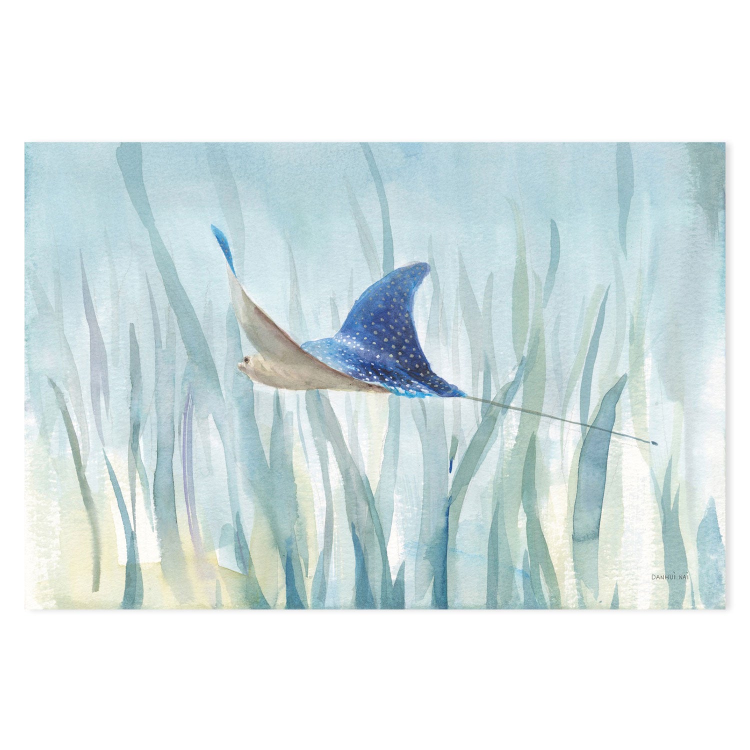 wall-art-print-canvas-poster-framed-Undersea Ray-by-Danhui Nai-Gioia Wall Art