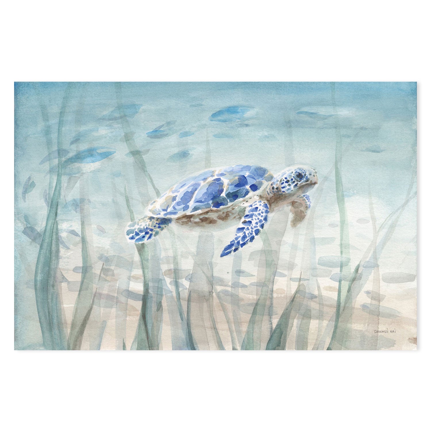 wall-art-print-canvas-poster-framed-Undersea, Set of 2-by-Danhui Nai-Gioia Wall Art