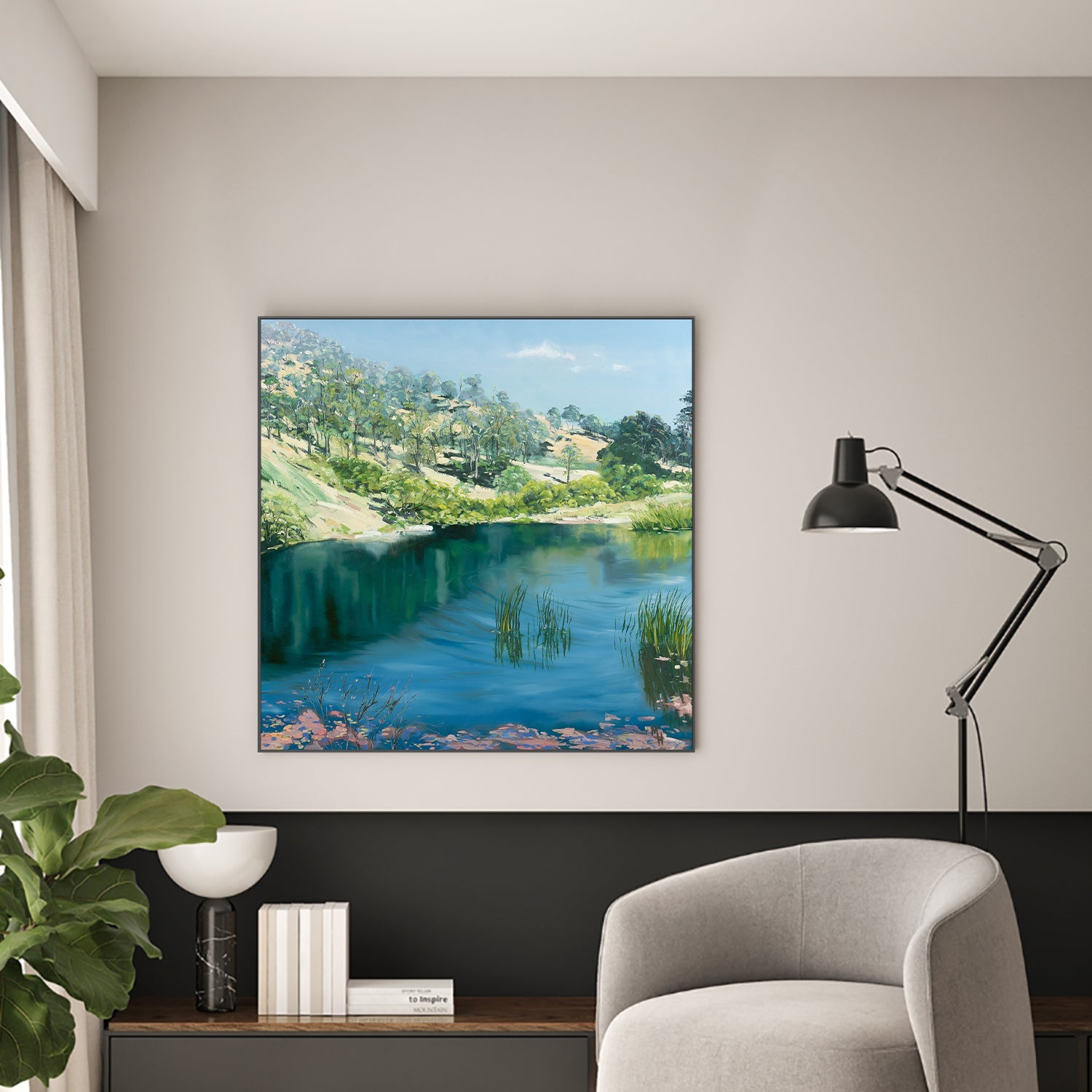 wall-art-print-canvas-poster-framed-Upper Reaches of the Brisbane-2