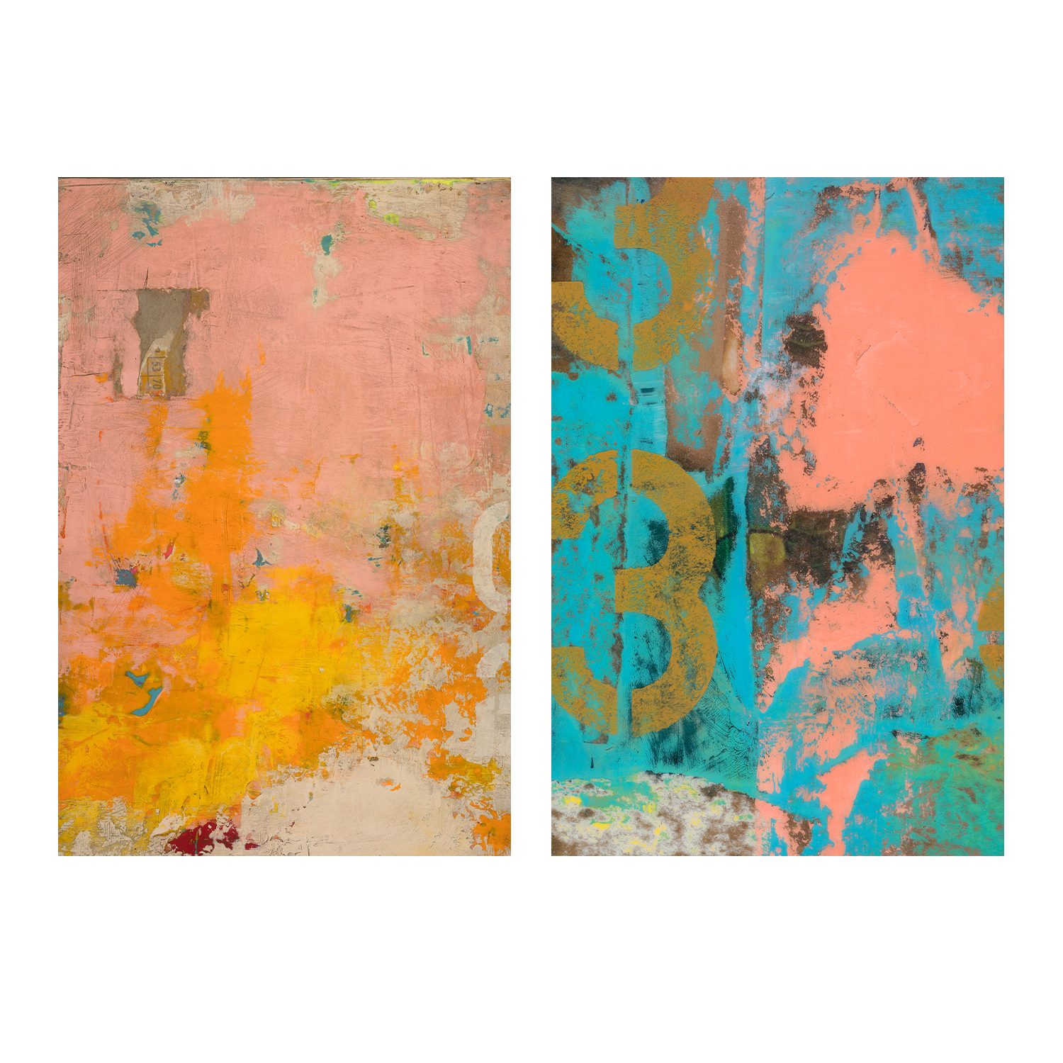 wall-art-print-canvas-poster-framed-Urban Collage, Style A & B, Set Of 2 , By Deanna Fainelli-1