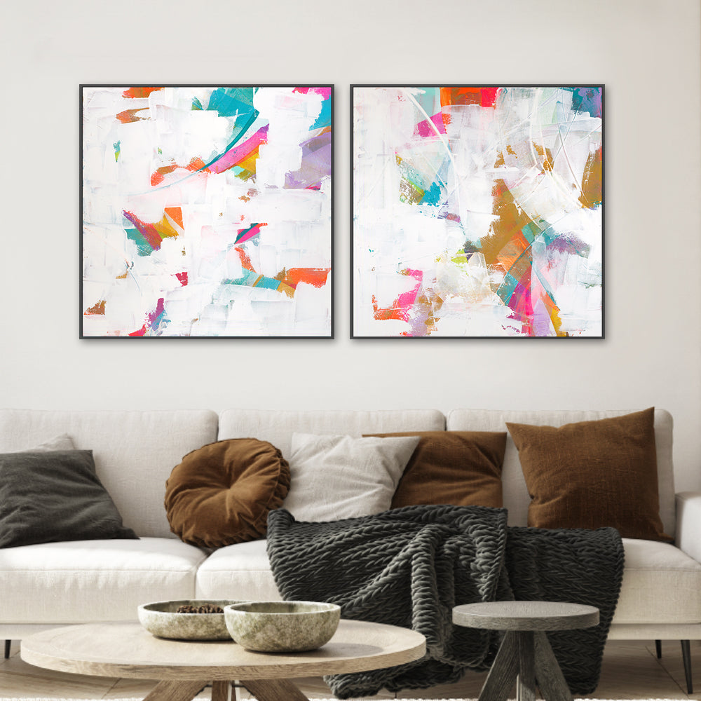 wall-art-print-canvas-poster-framed-Urban Dream , Style A & B, Set Of 2 , By Blakely Bering-2