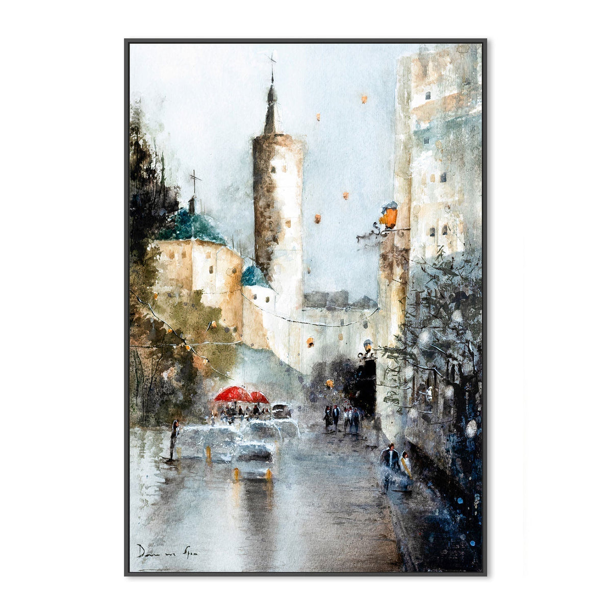 wall-art-print-canvas-poster-framed-Valencia Tower , By Lilou Online Fine Arts-GIOIA-WALL-ART