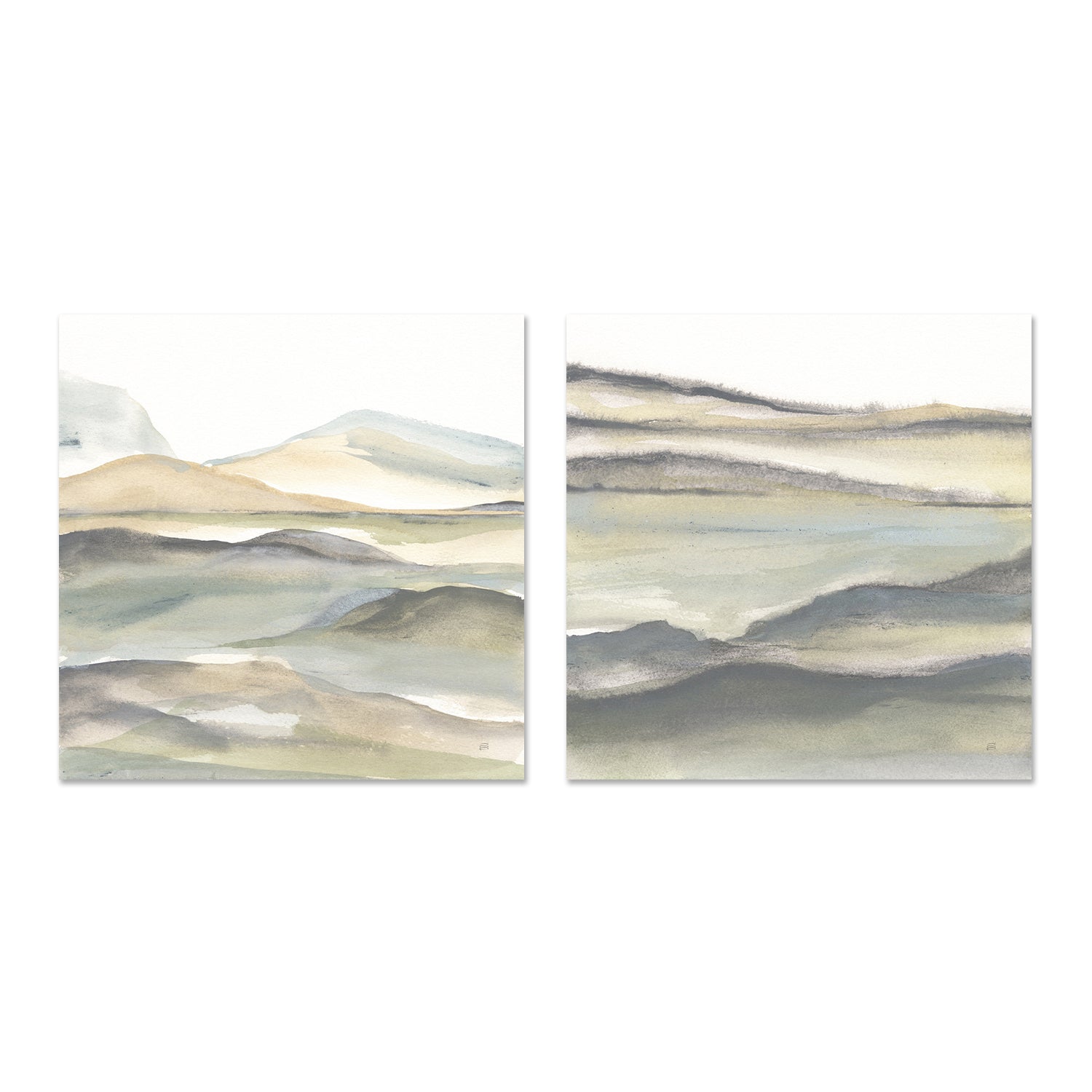 wall-art-print-canvas-poster-framed-Valleyscape, Set of 2-by-Chris Paschke-Gioia Wall Art