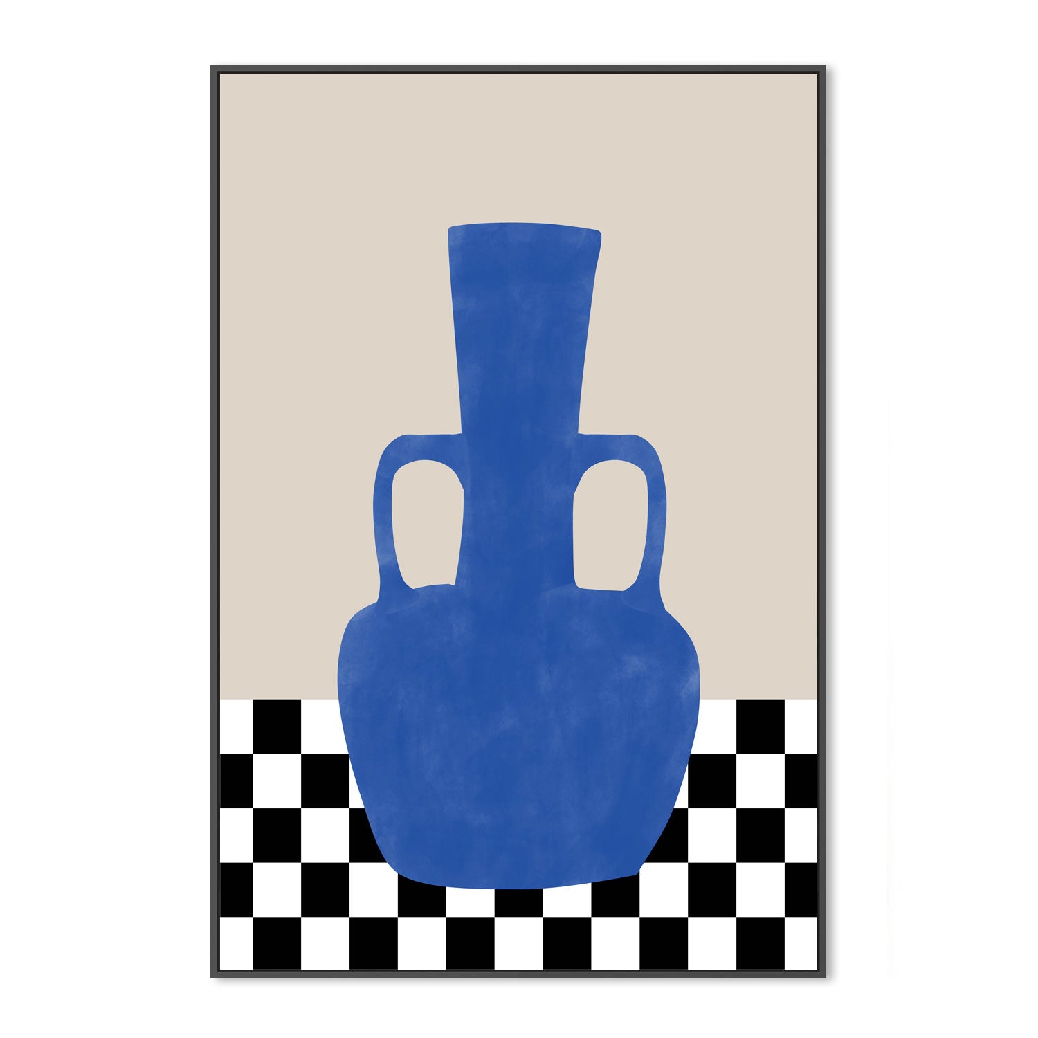 wall-art-print-canvas-poster-framed-Vase Of Ethereal Blues , By Elena Ristova-GIOIA-WALL-ART