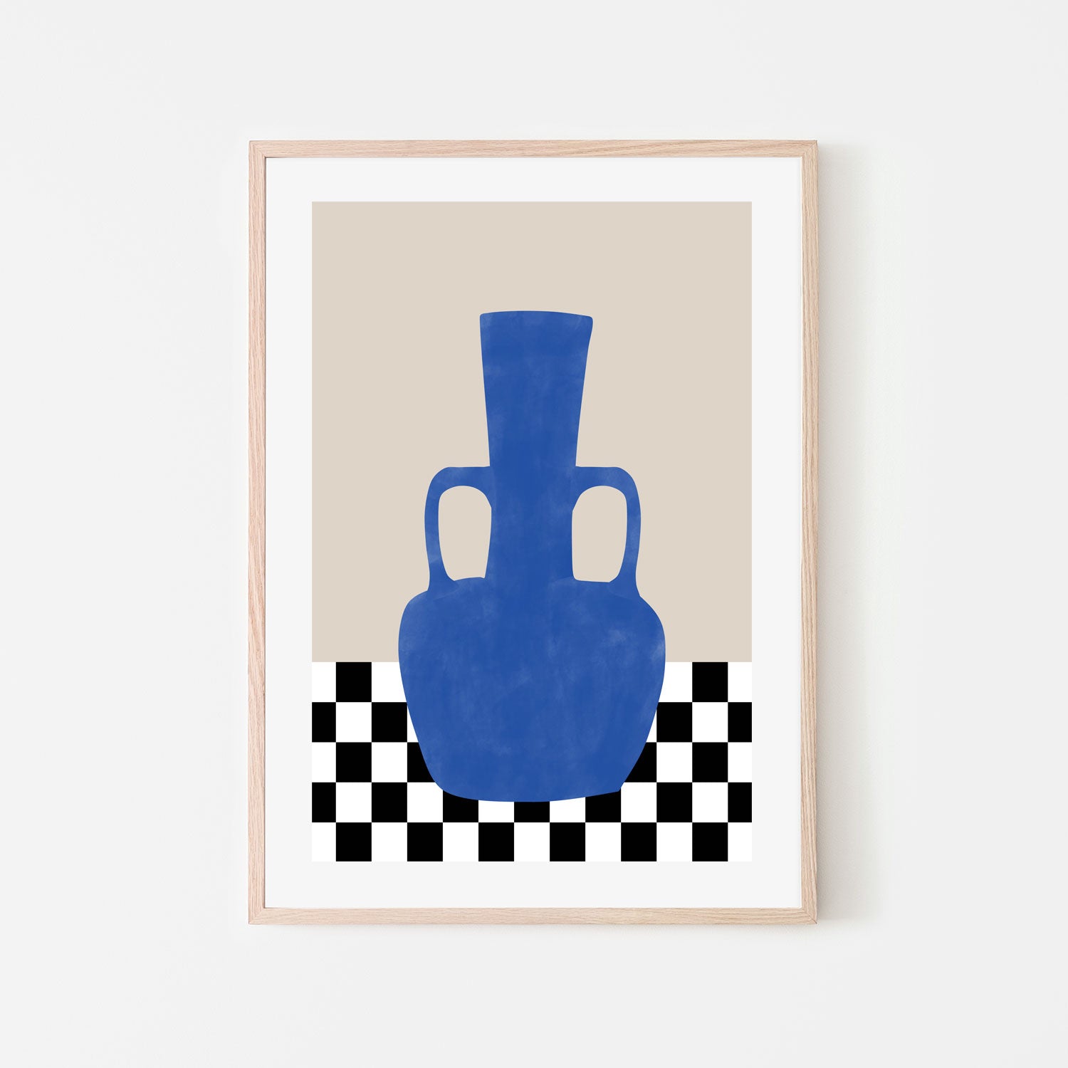 wall-art-print-canvas-poster-framed-Vase Of Ethereal Blues , By Elena Ristova-GIOIA-WALL-ART
