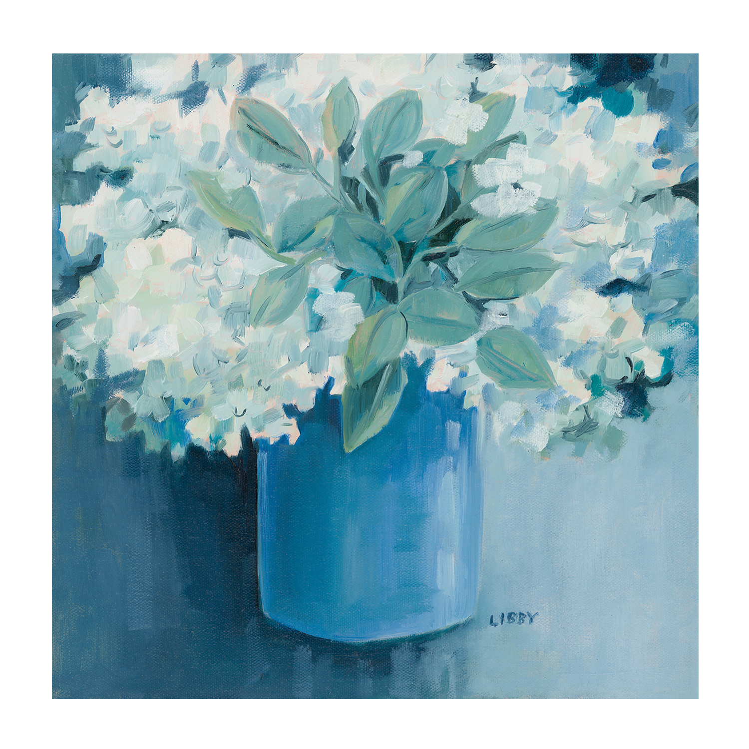 wall-art-print-canvas-poster-framed-Vase Of White , By Libby Anderson-1