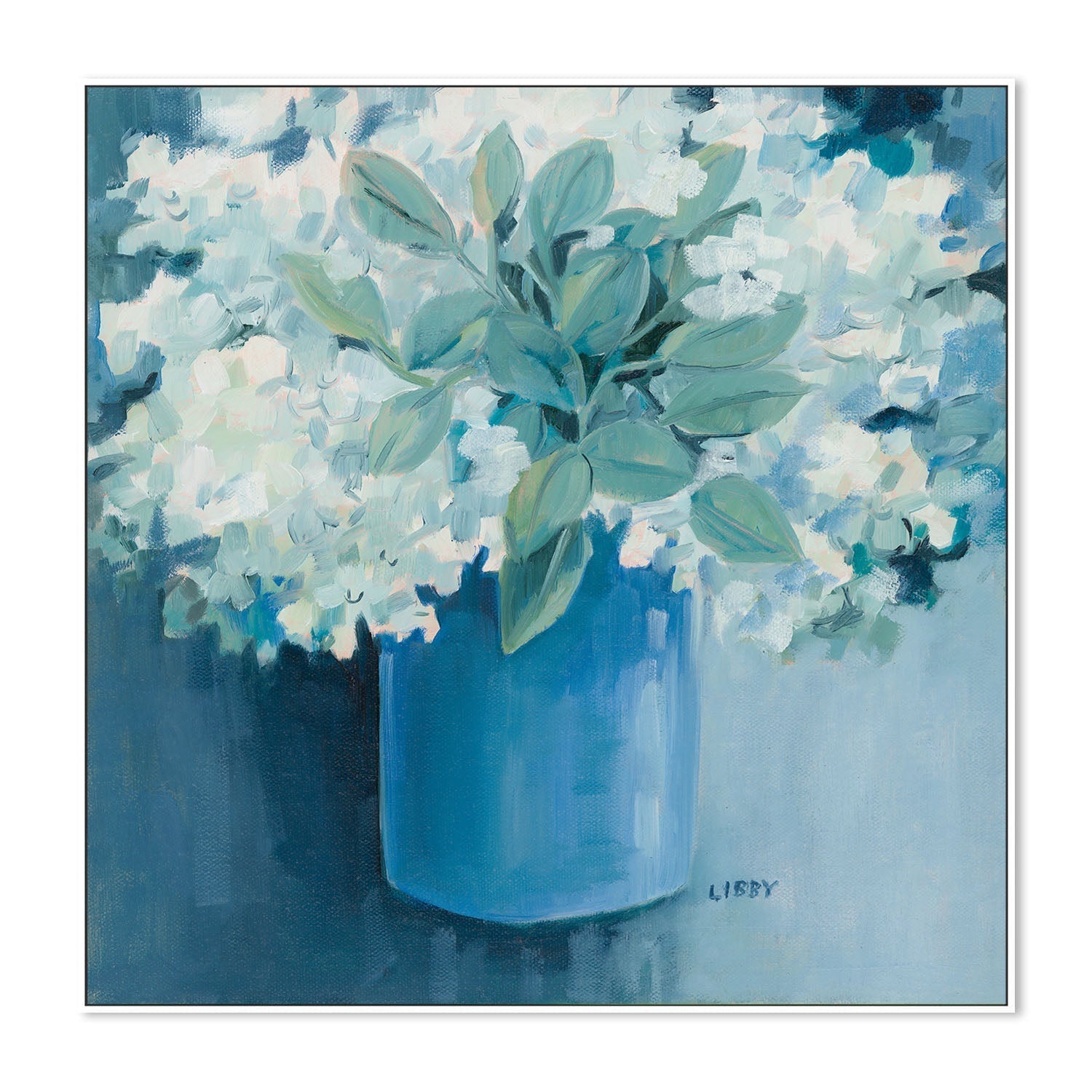 wall-art-print-canvas-poster-framed-Vase Of White , By Libby Anderson-5