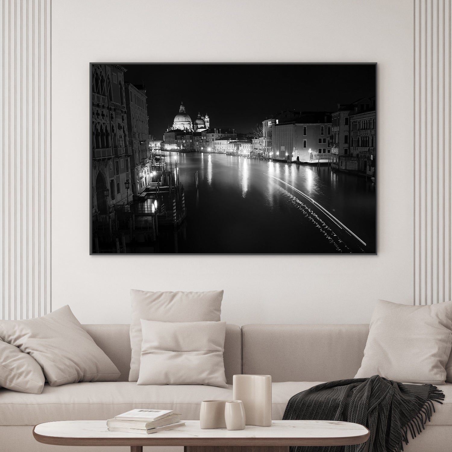 wall-art-print-canvas-poster-framed-Venice at Night-2