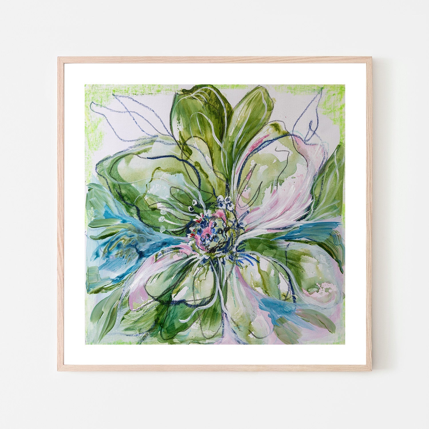 wall-art-print-canvas-poster-framed-Verdant Blooms-6