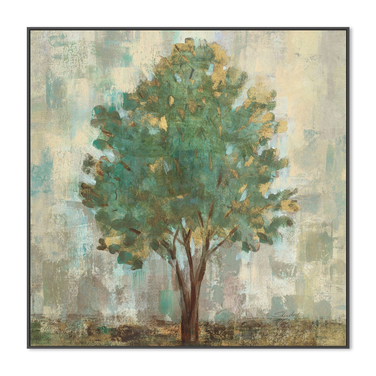 wall-art-print-canvas-poster-framed-Verdi Trees, Style B-by-Silvia Vassileva-Gioia Wall Art