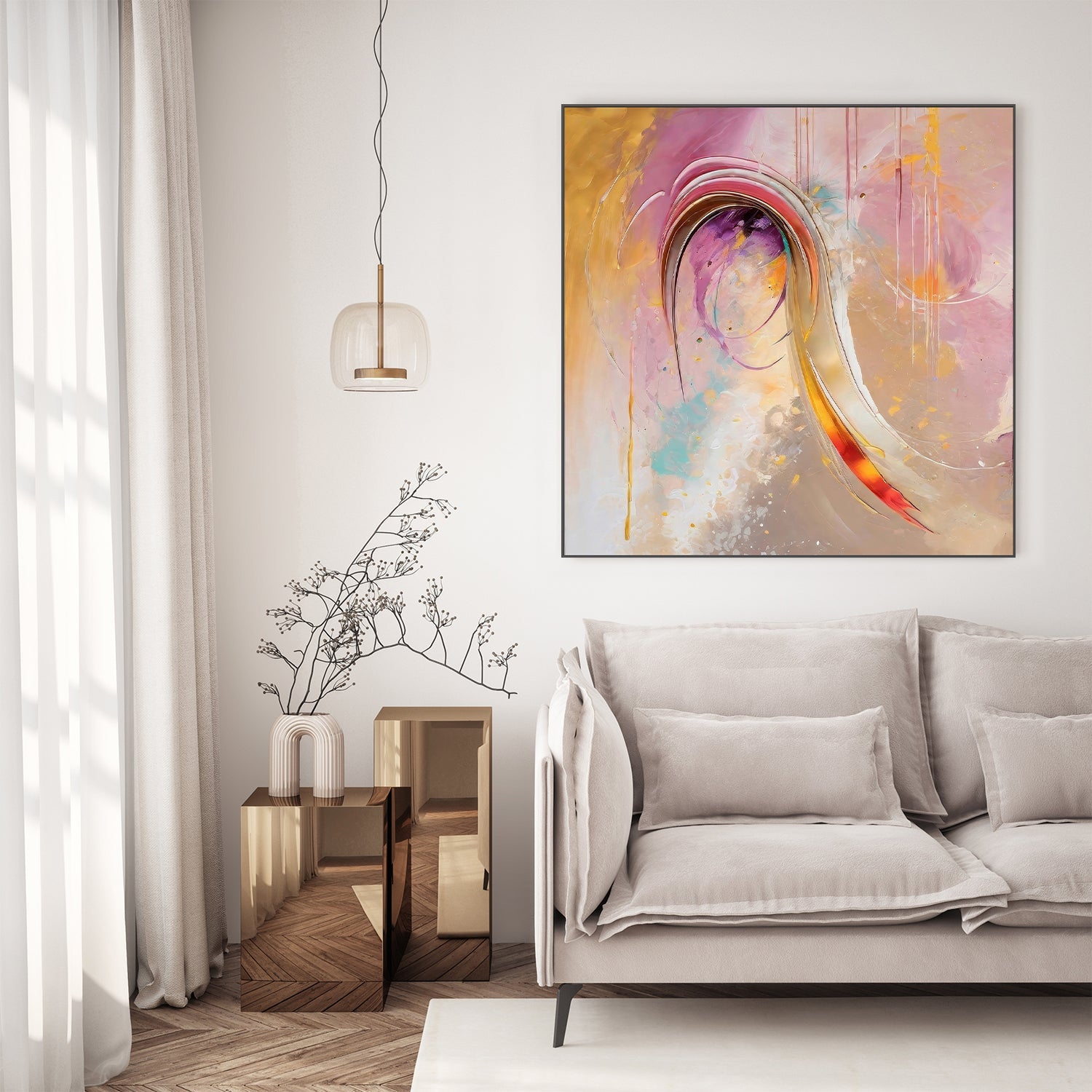 wall-art-print-canvas-poster-framed-Vibrant Colorful Abstract , By Alpenglow Workshop-7