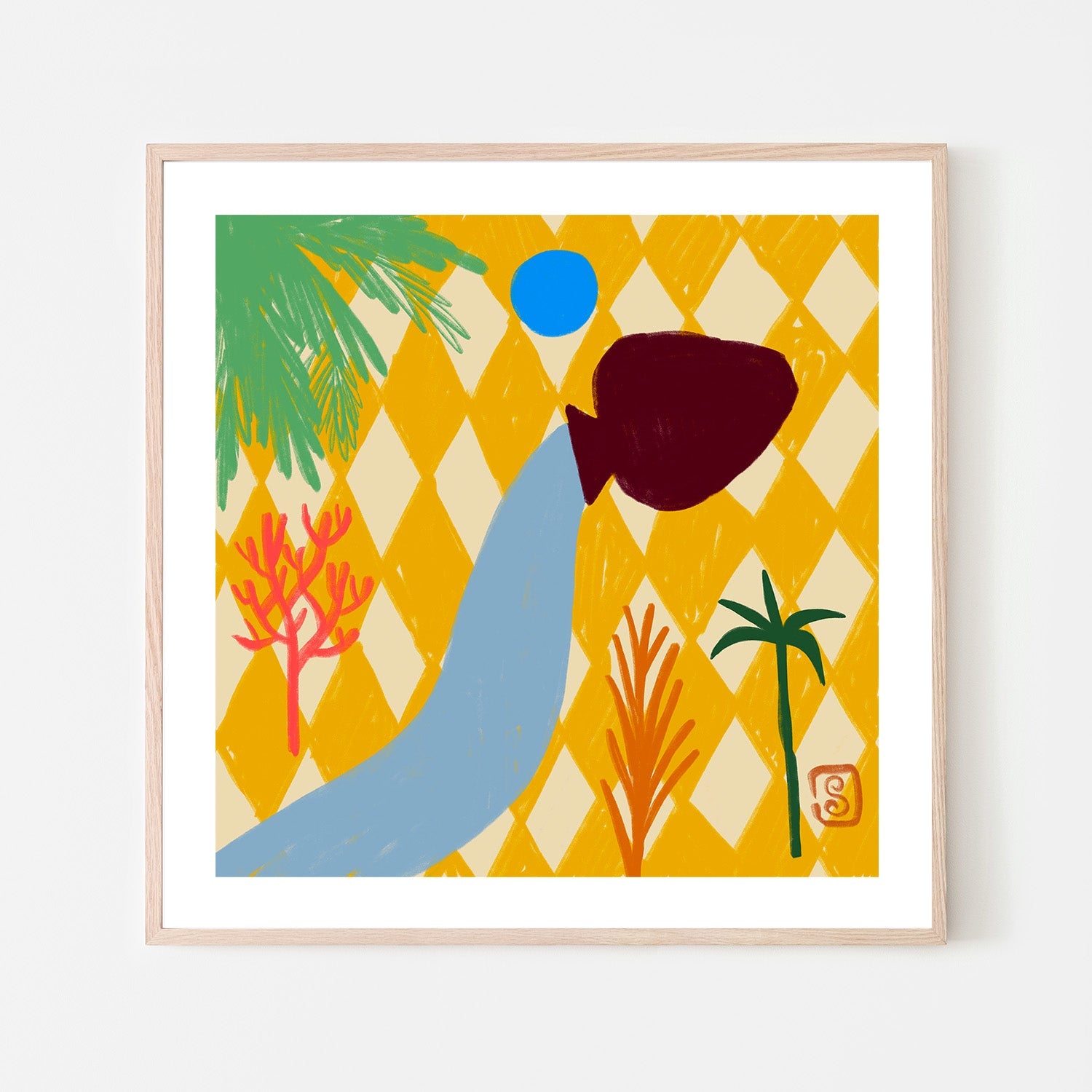 wall-art-print-canvas-poster-framed-Vibrant Oasis Flow-6