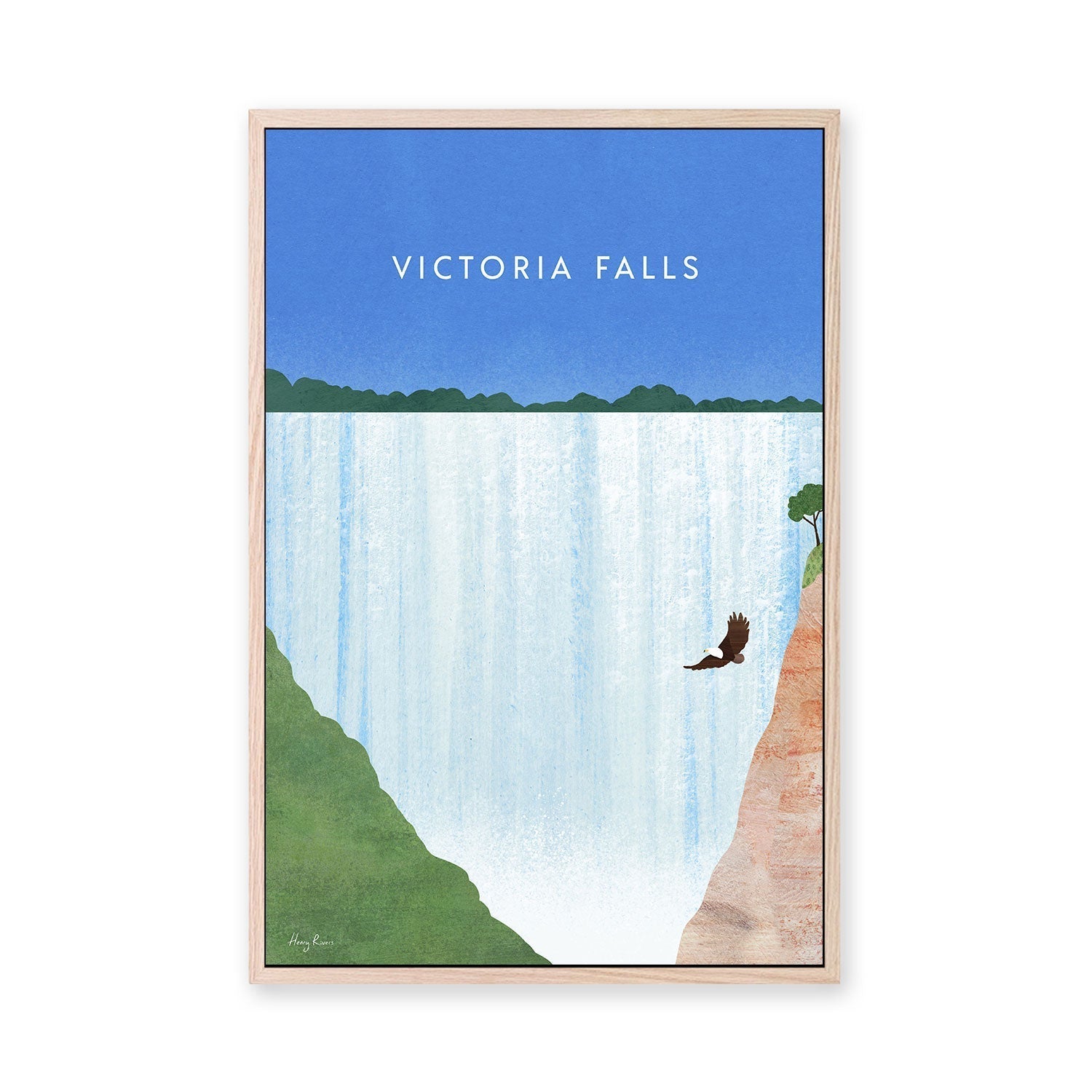 wall-art-print-canvas-poster-framed-Victoria Falls , By Henry Rivers-GIOIA-WALL-ART