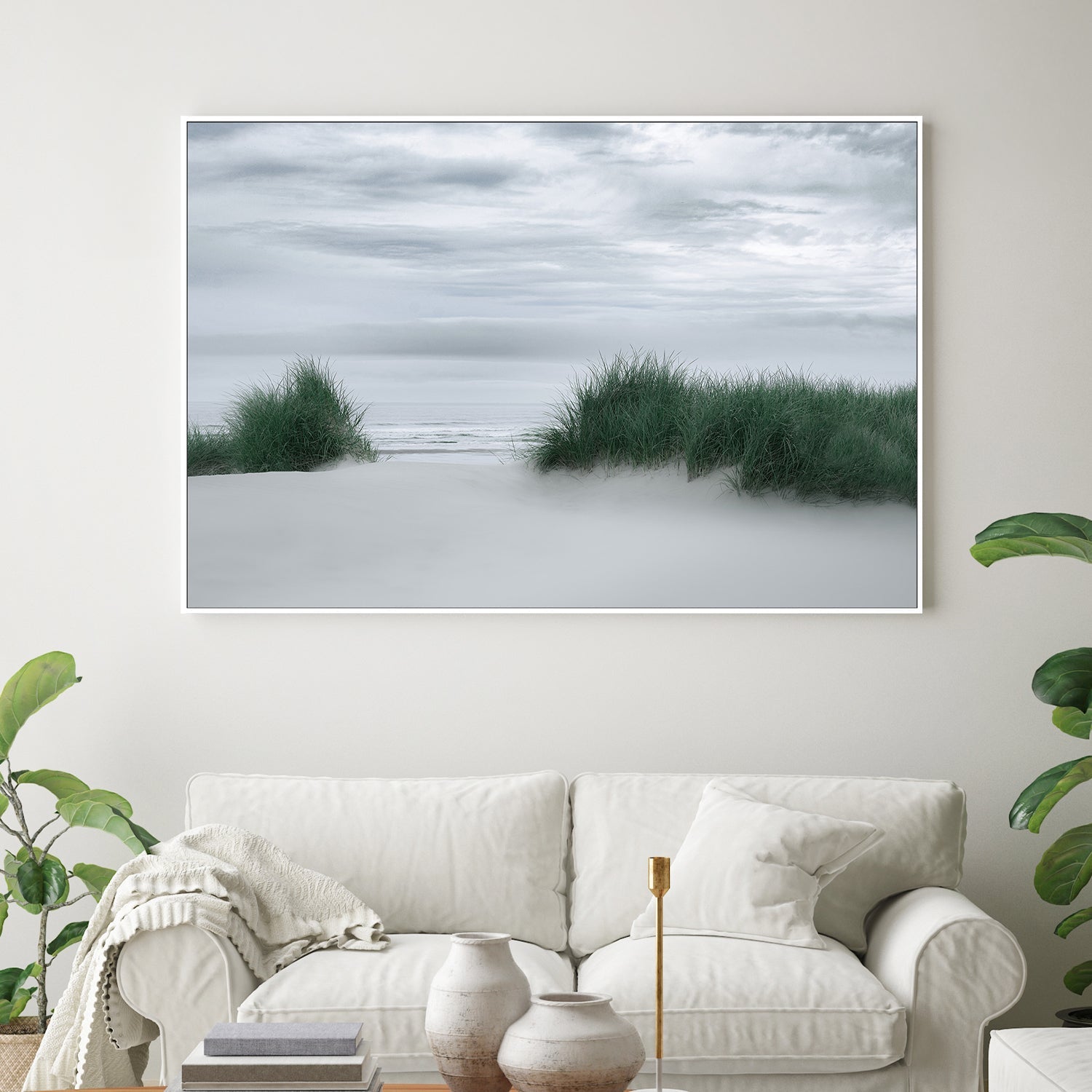 wall-art-print-canvas-poster-framed-View Through the Dune Grasses-2