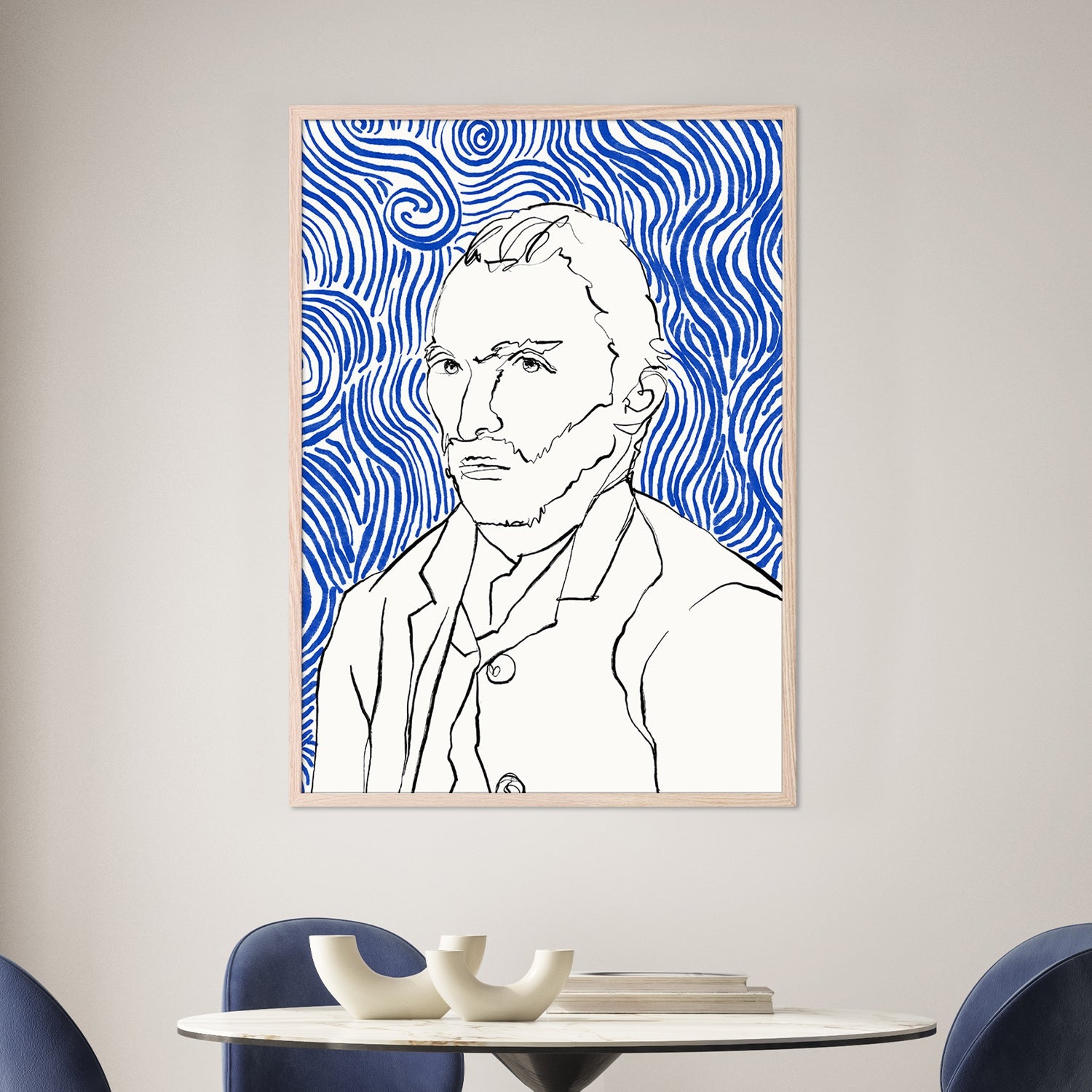 wall-art-print-canvas-poster-framed-Vincent and the Infinite Blue-2